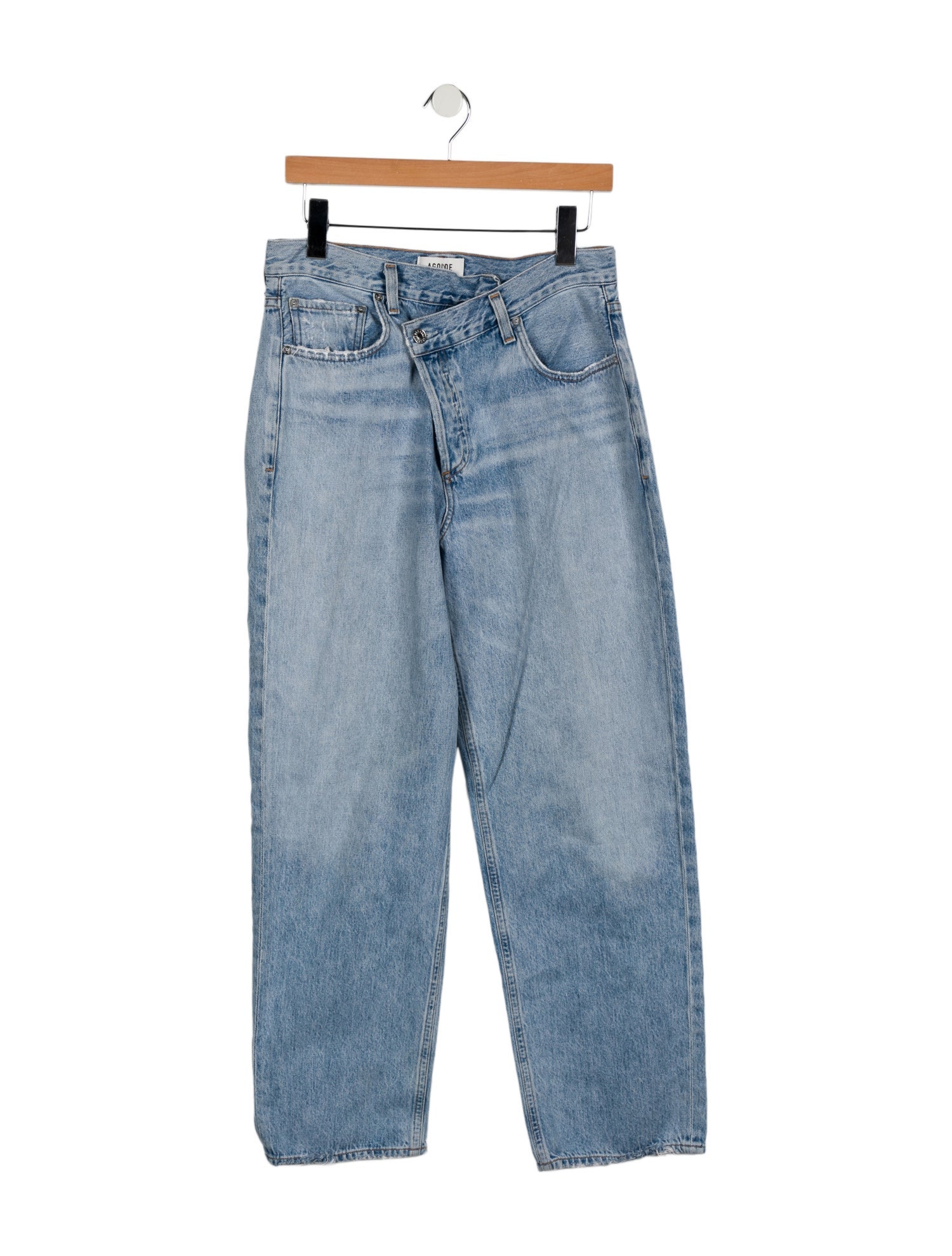 AGOLDE Mid-Rise Straight Leg Jeans