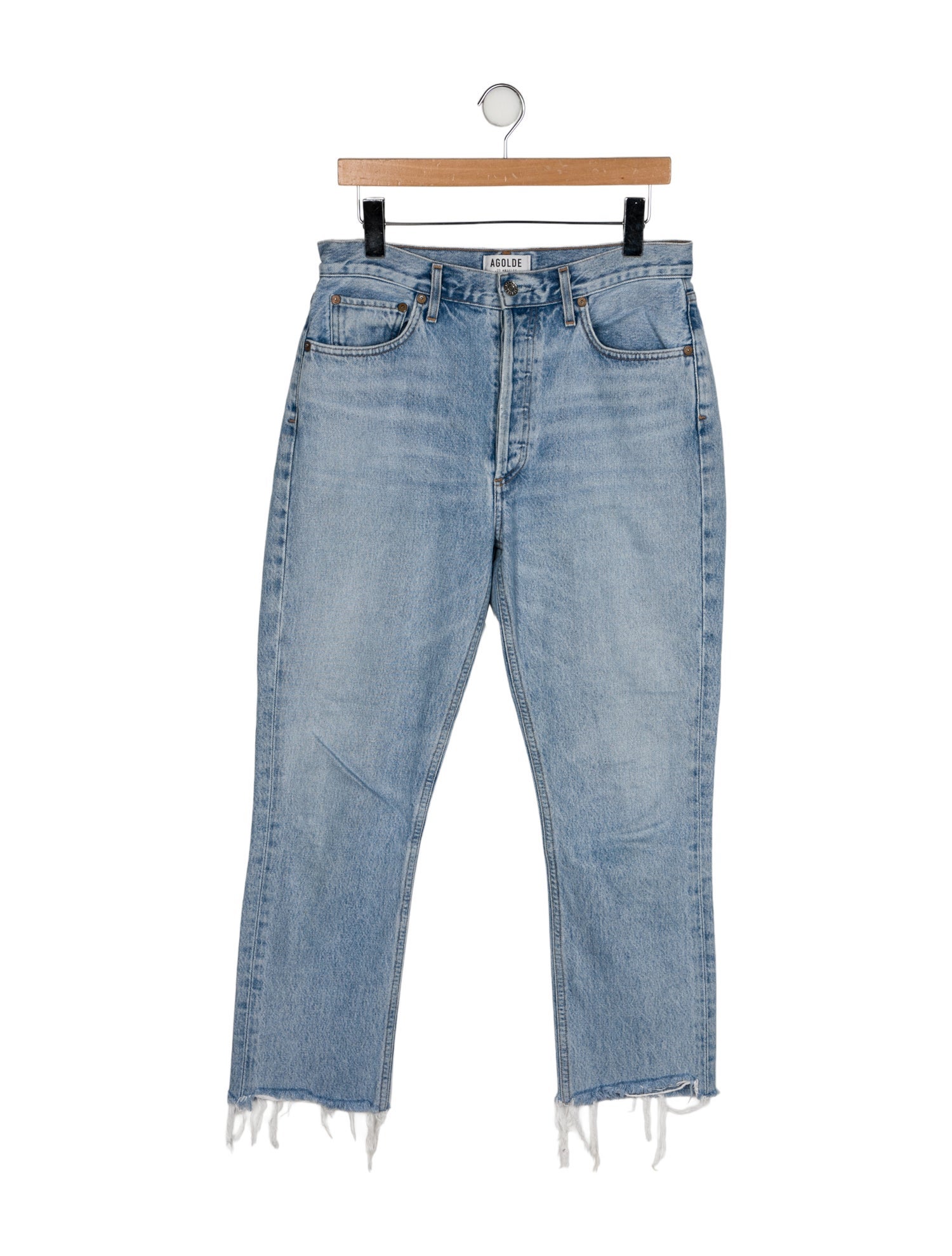 AGOLDE Mid-Rise Straight Leg Jeans
