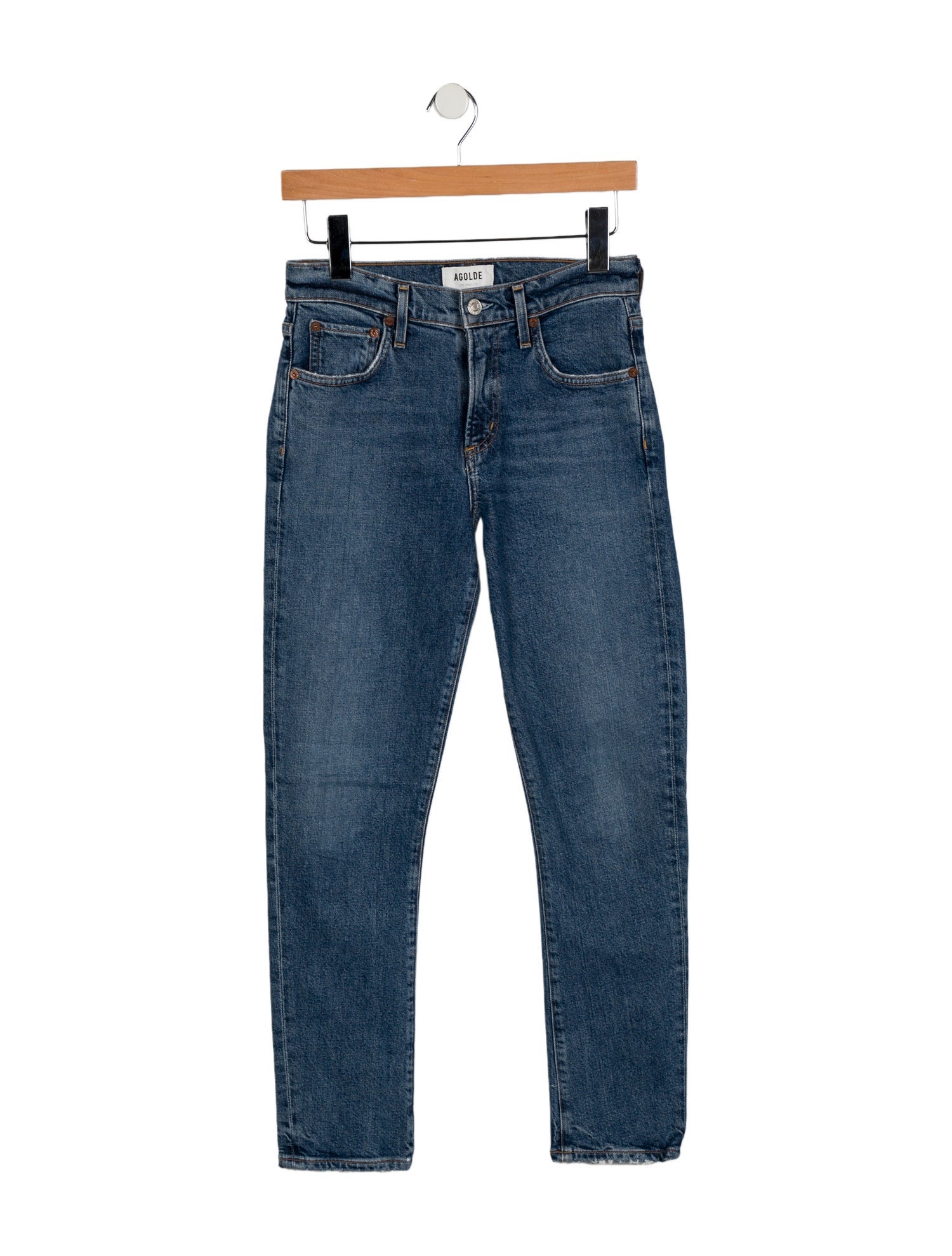 AGOLDE High-Rise Straight Leg Jeans