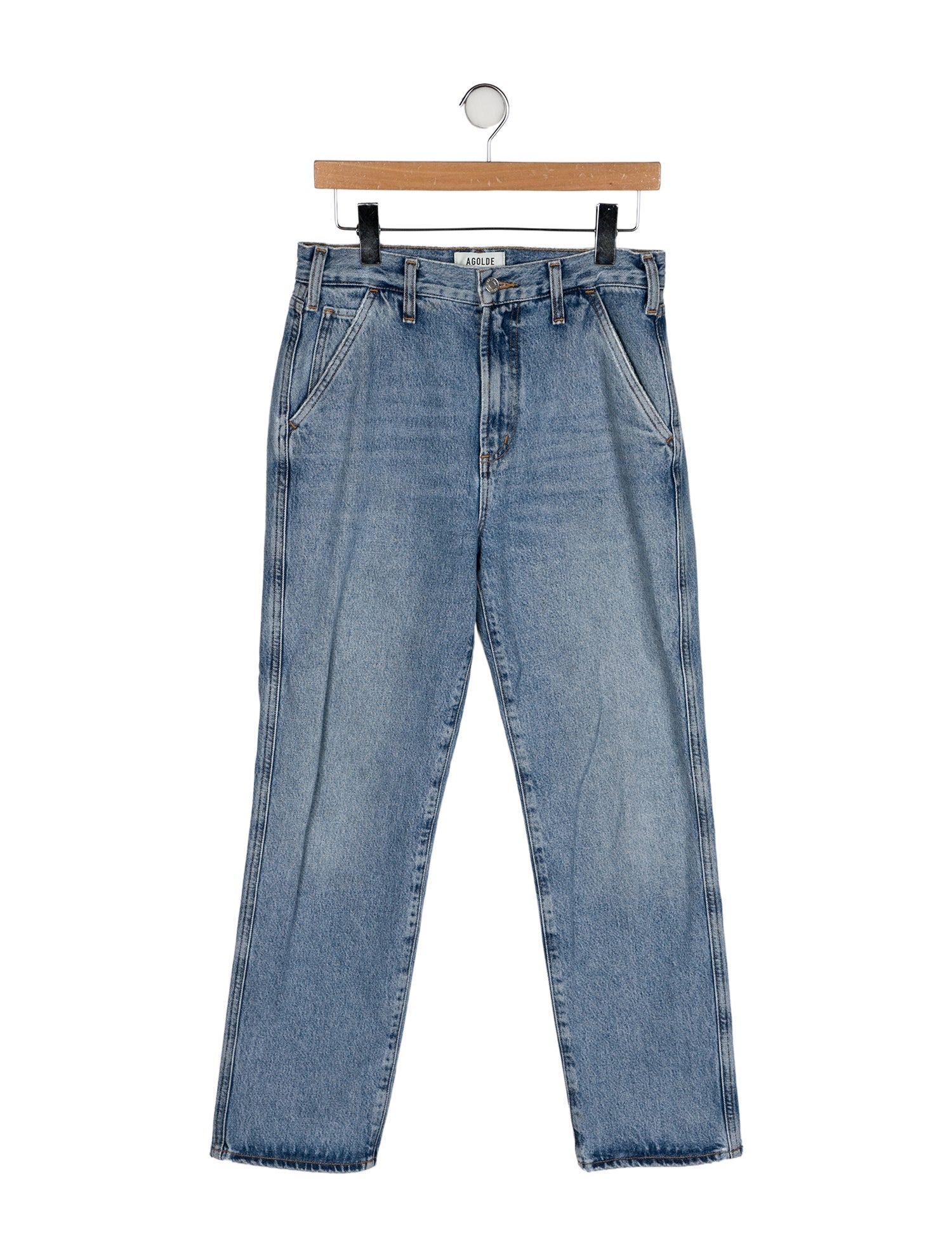 AGOLDE High-Rise Straight Leg Jeans