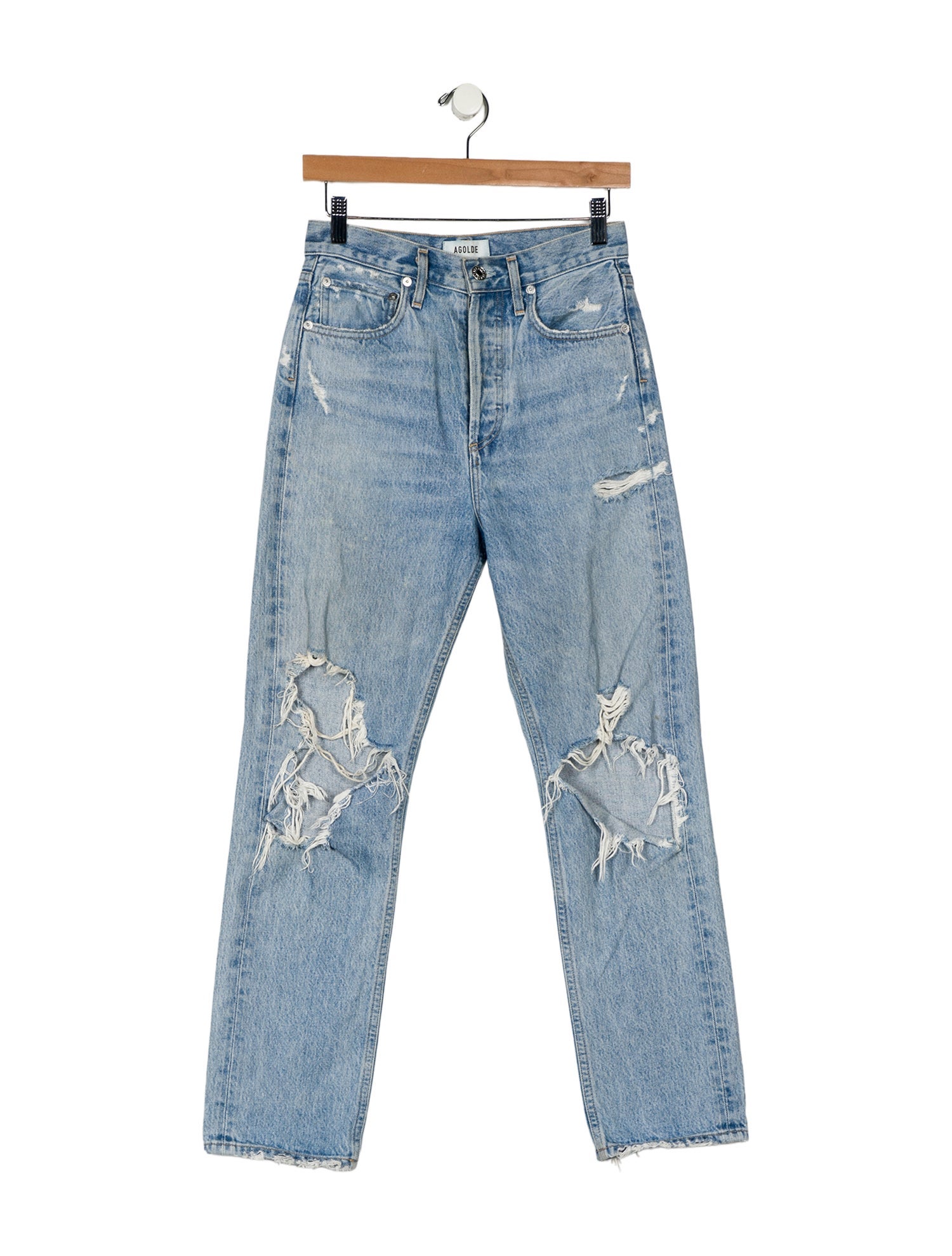 AGOLDE High-Rise Straight Leg Jeans