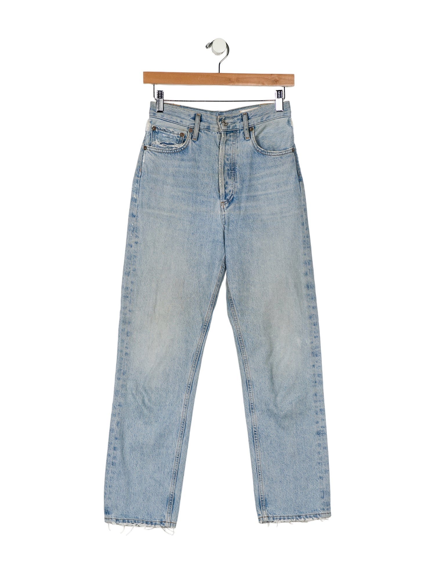 AGOLDE High-Rise Straight Leg Jeans