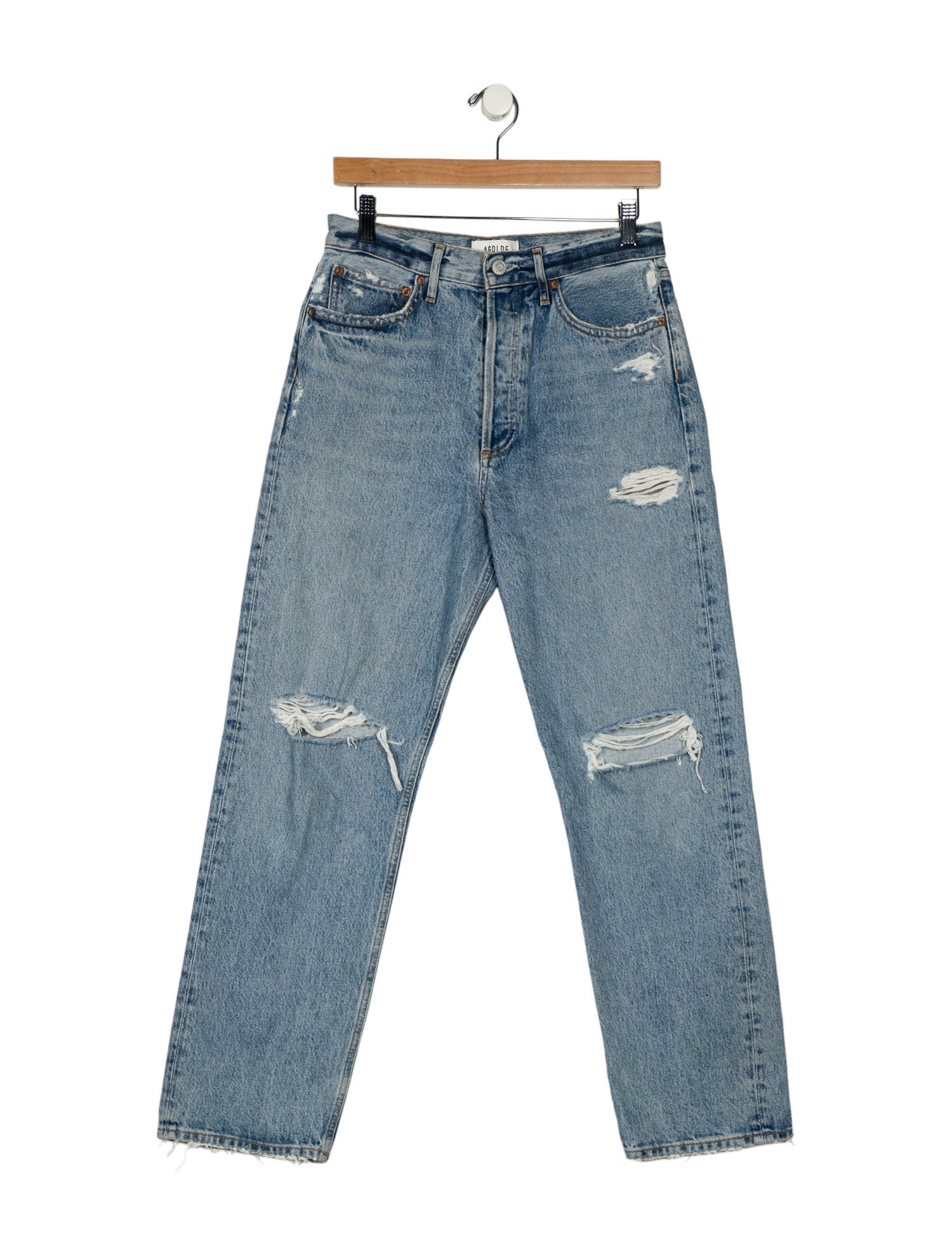 AGOLDE High-Rise Straight Leg Jeans