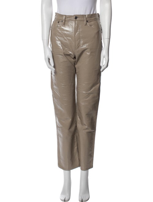 AGOLDE Leather Straight Leg Pants