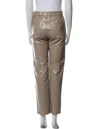 AGOLDE Leather Straight Leg Pants
