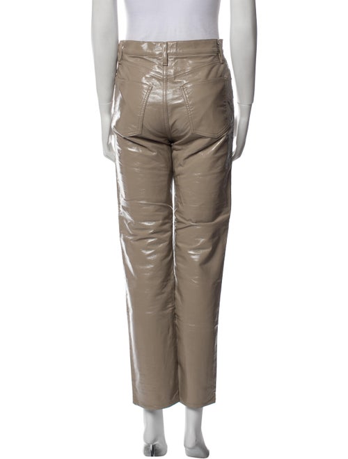 AGOLDE Leather Straight Leg Pants