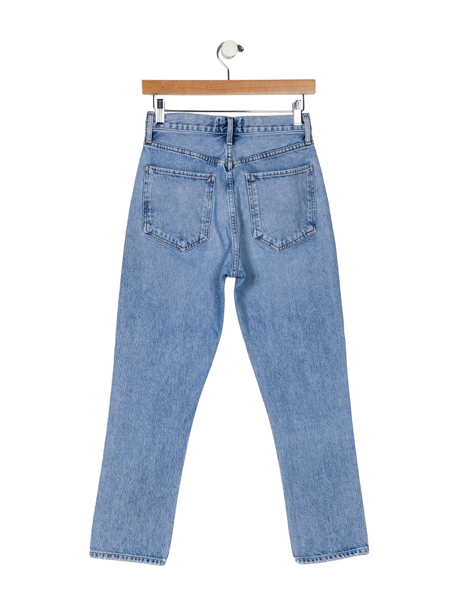 AGOLDE Mid-Rise Straight Leg Jeans
