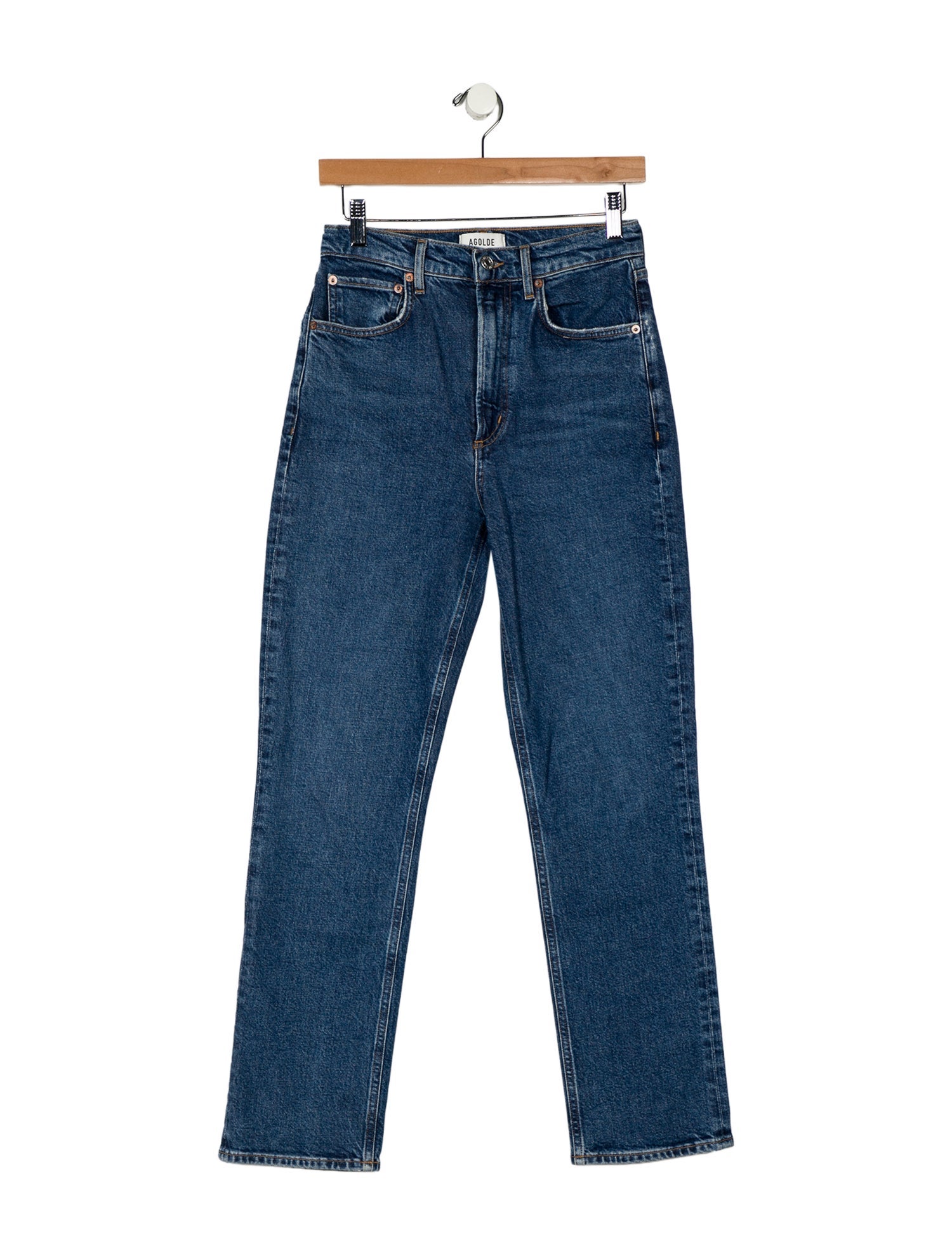 AGOLDE High-Rise Straight Leg Jeans