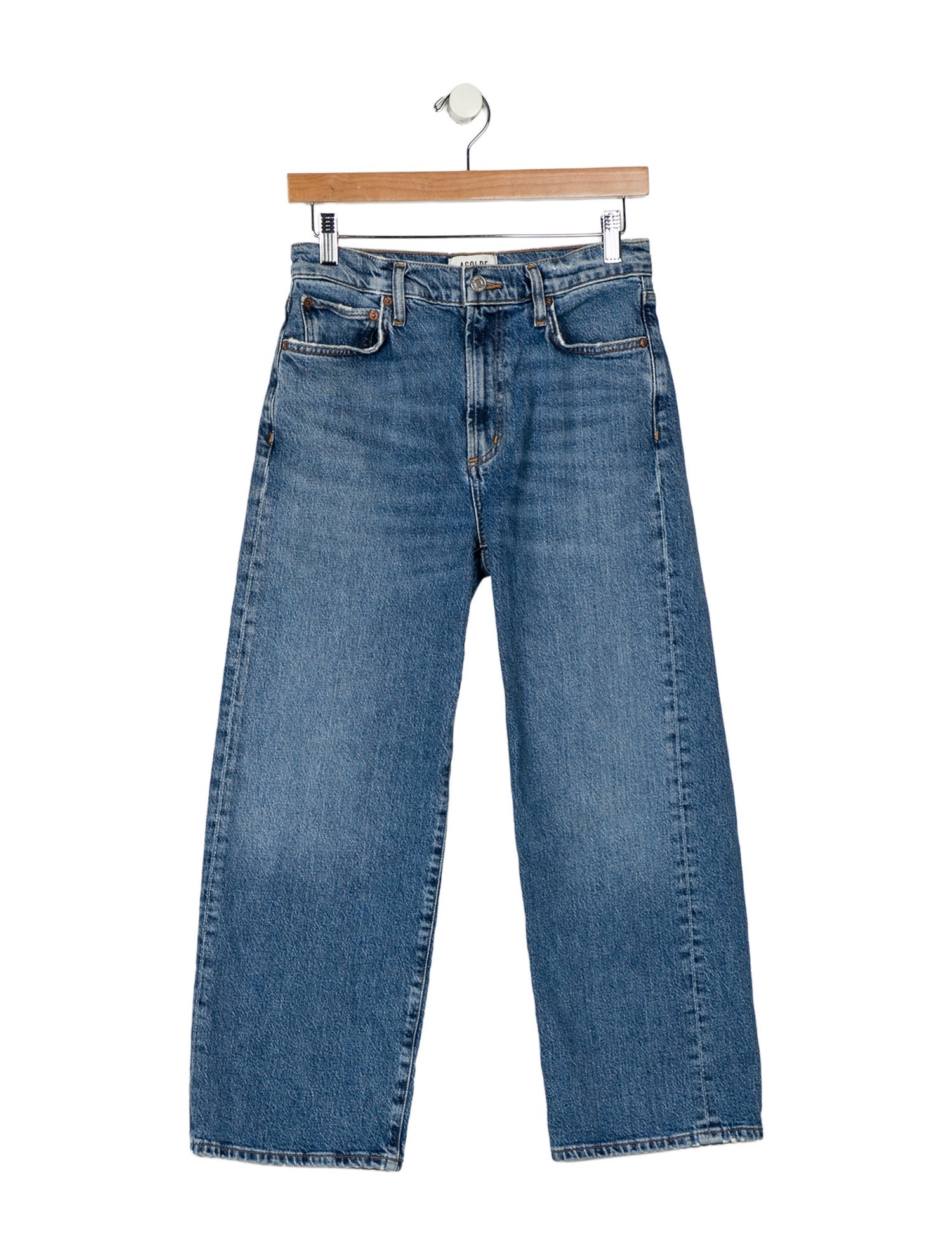 AGOLDE Mid-Rise Straight Leg Jeans