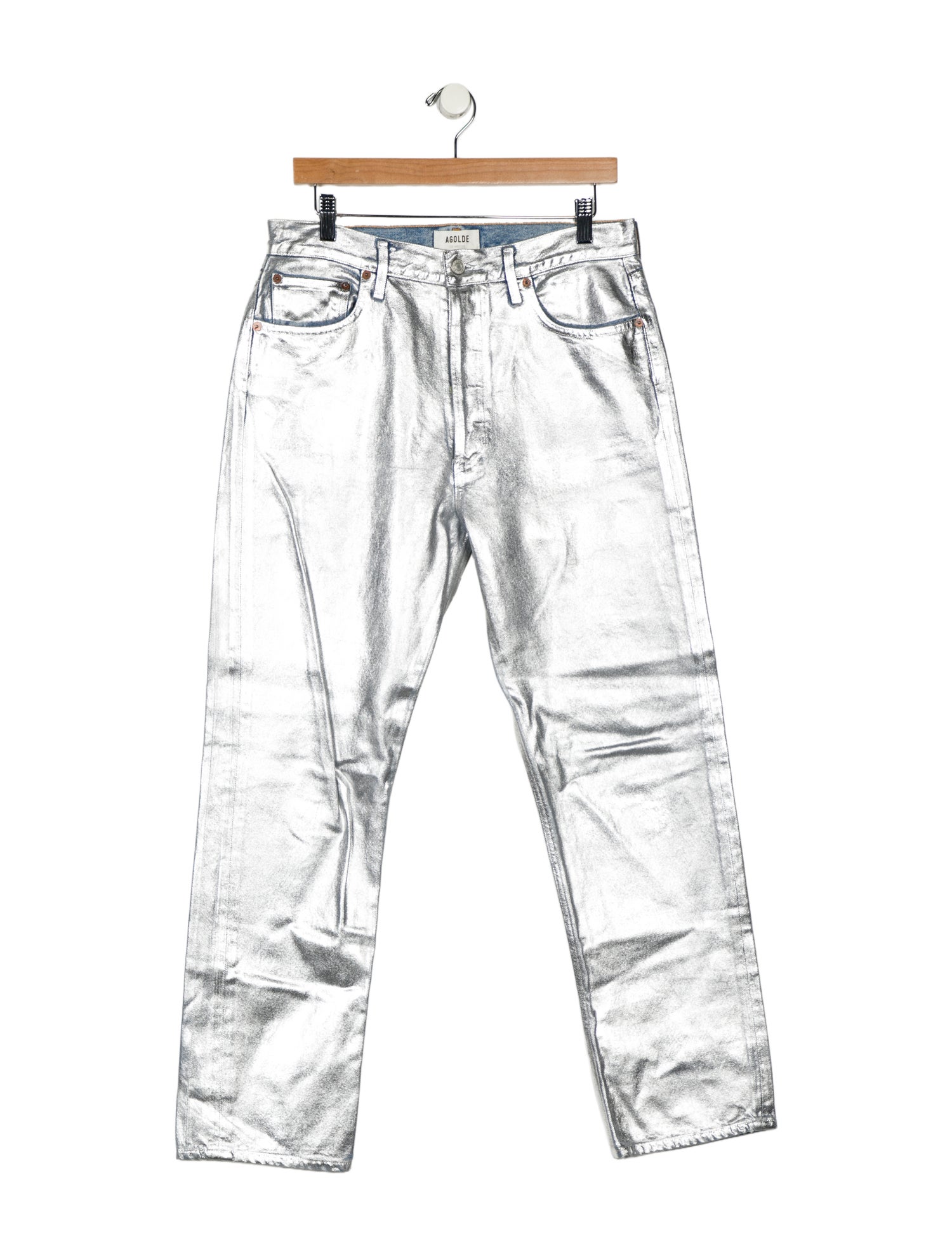 AGOLDE High-Rise Straight Leg Jeans