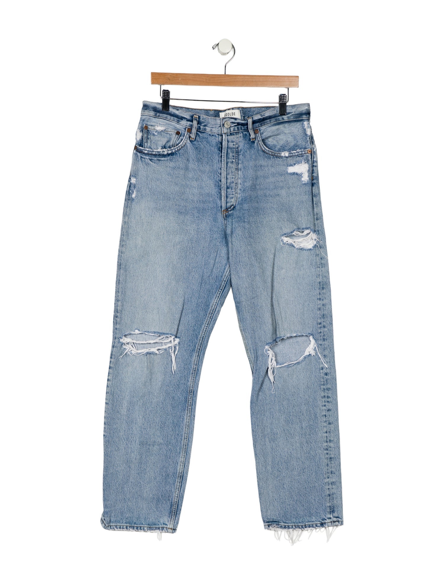 AGOLDE High-Rise Straight Leg Jeans