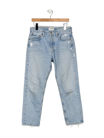 AGOLDE Mid-Rise Straight Leg Jeans