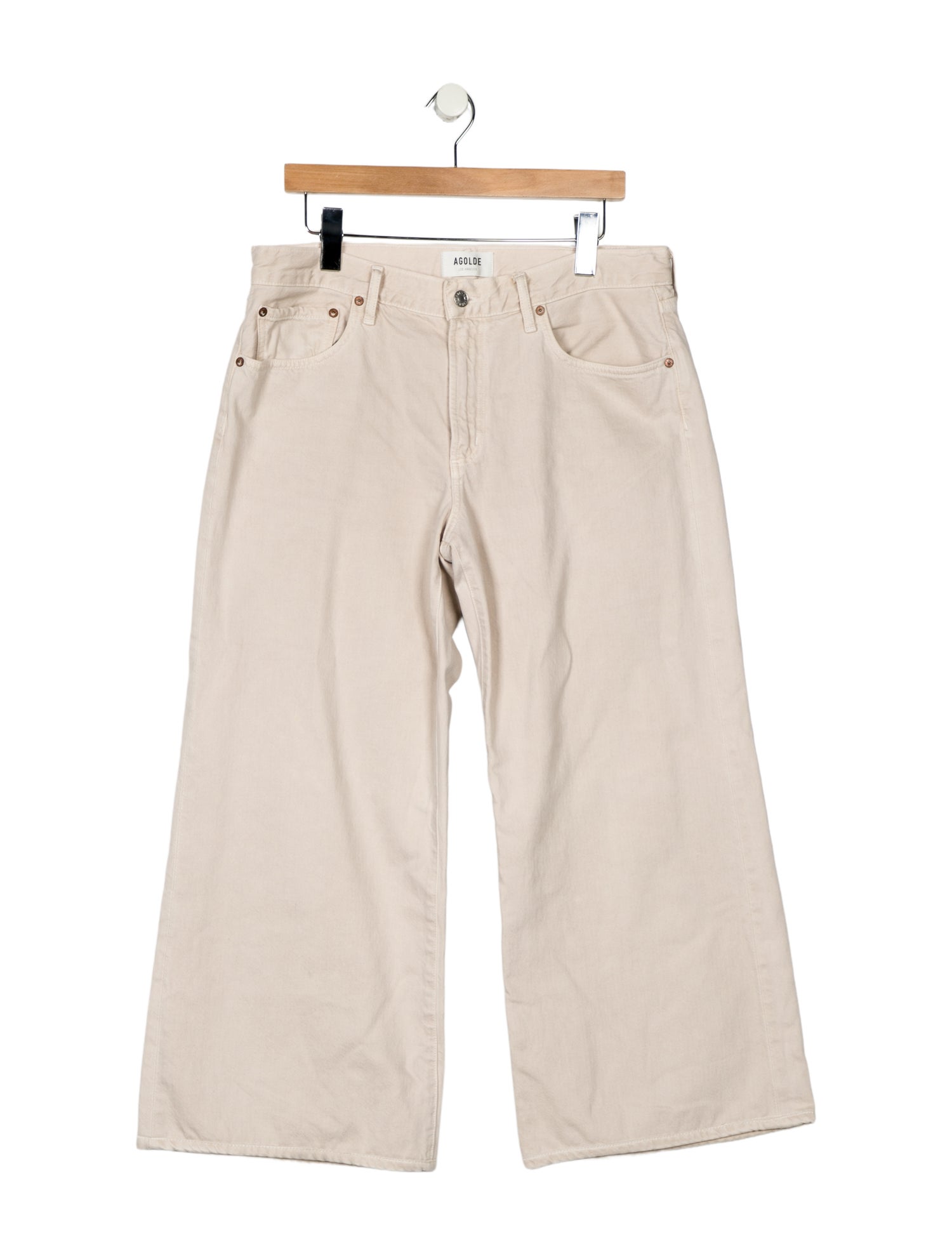 AGOLDE Mid-Rise Wide Leg Jeans