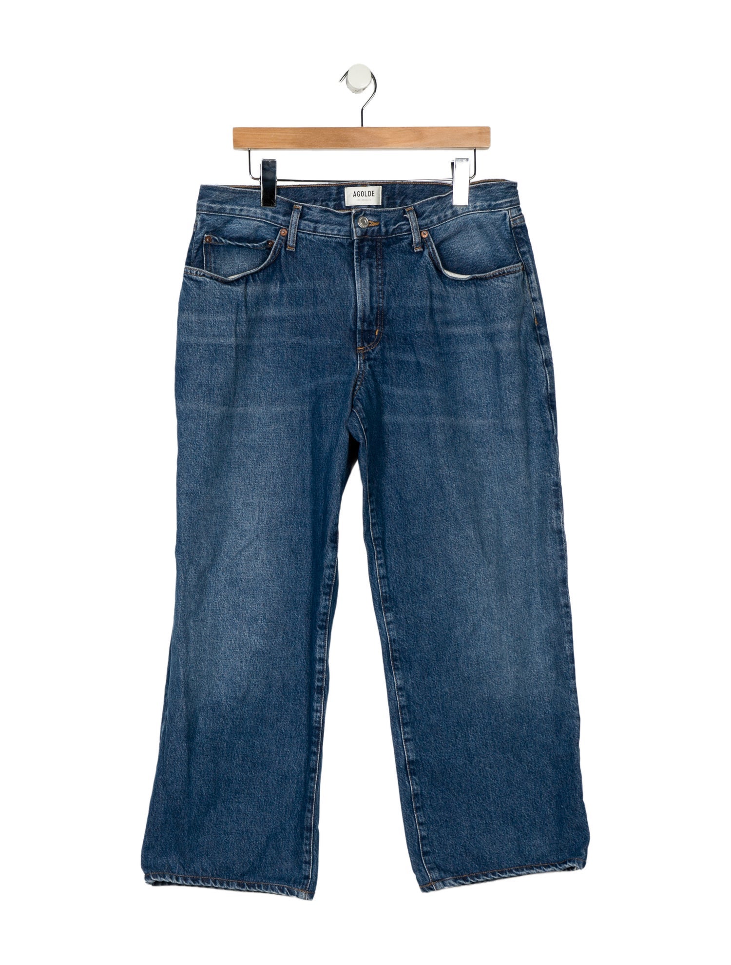 AGOLDE Mid-Rise Wide Leg Jeans