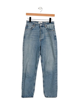 AGOLDE Mid-Rise Straight Leg Jeans