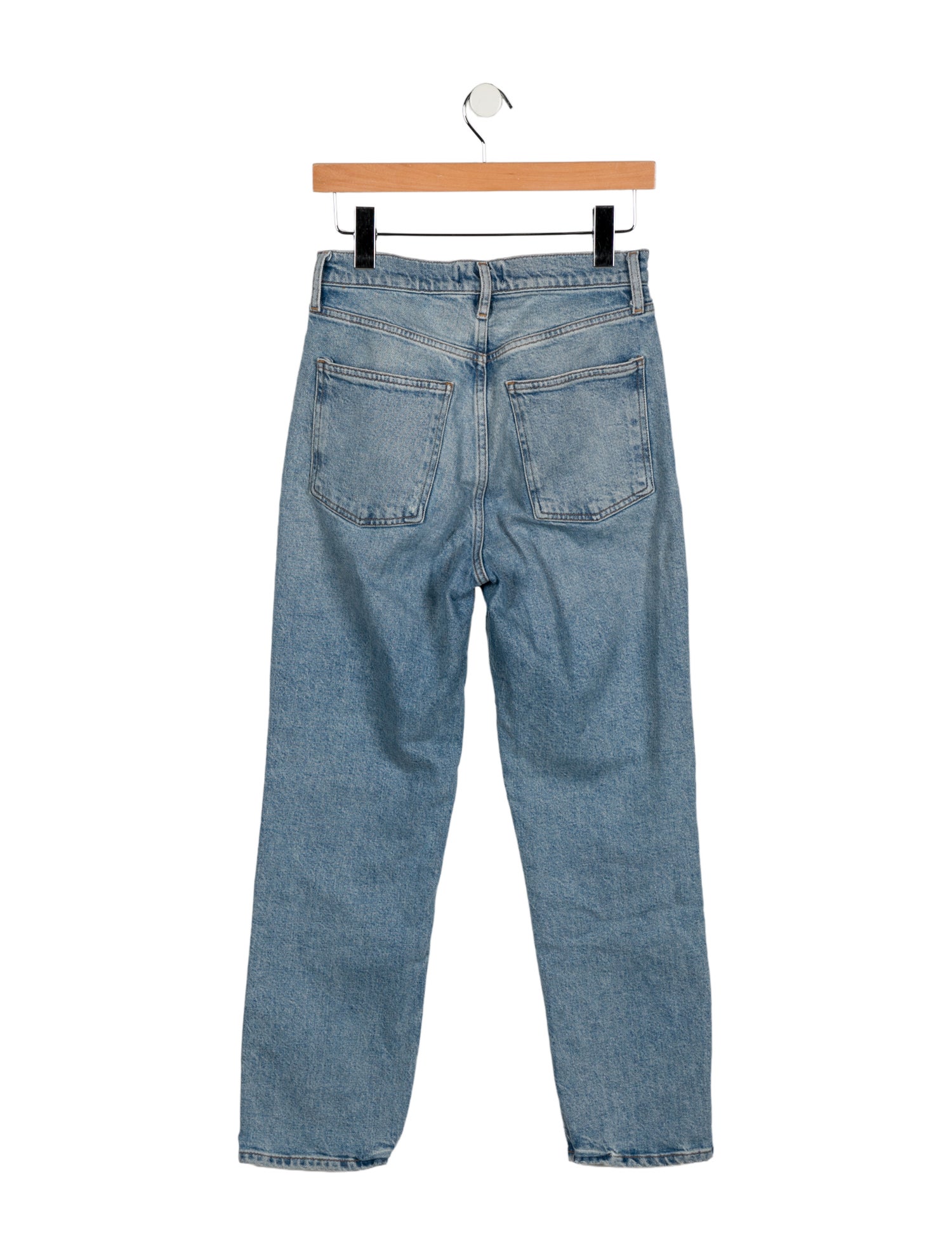 AGOLDE Mid-Rise Straight Leg Jeans