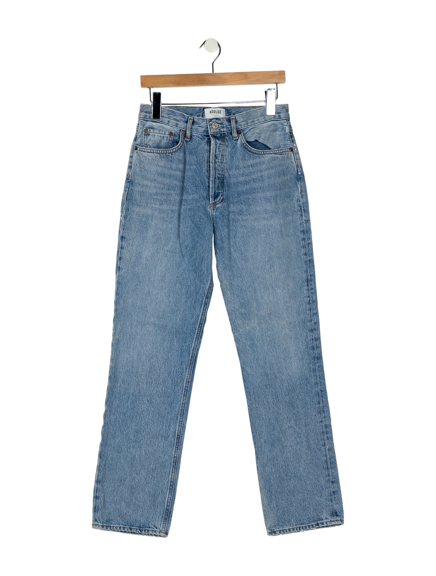 AGOLDE High-Rise Straight Leg Jeans