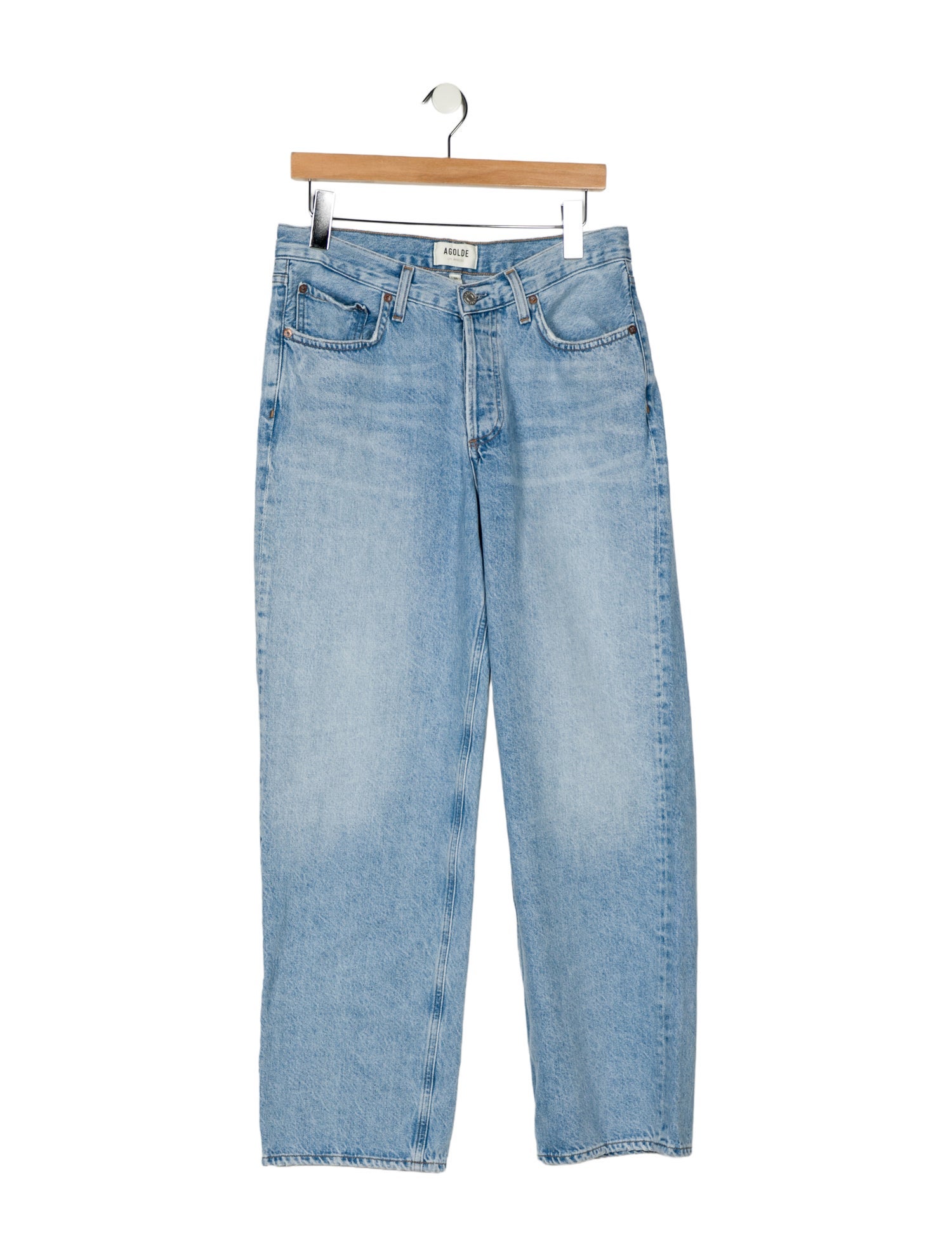 AGOLDE Mid-Rise Straight Leg Jeans