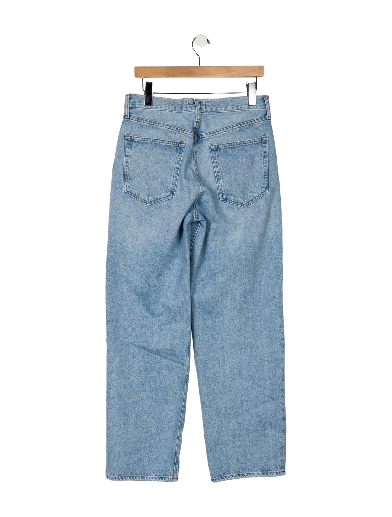 AGOLDE Mid-Rise Straight Leg Jeans