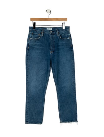 AGOLDE Mid-Rise Straight Leg Jeans