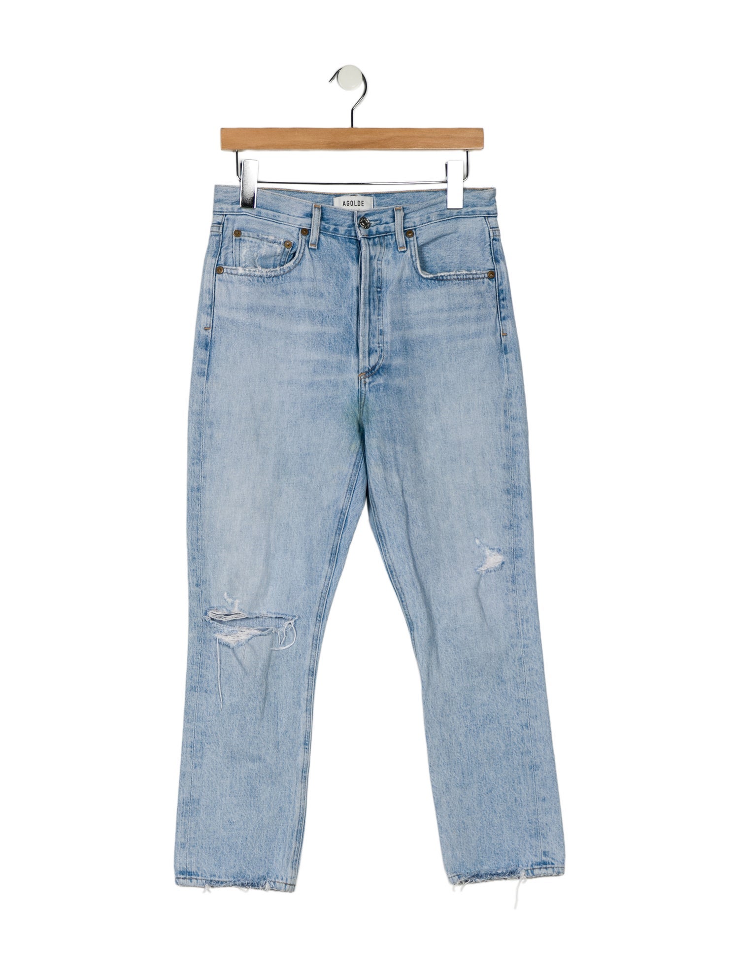 AGOLDE High-Rise Straight Leg Jeans