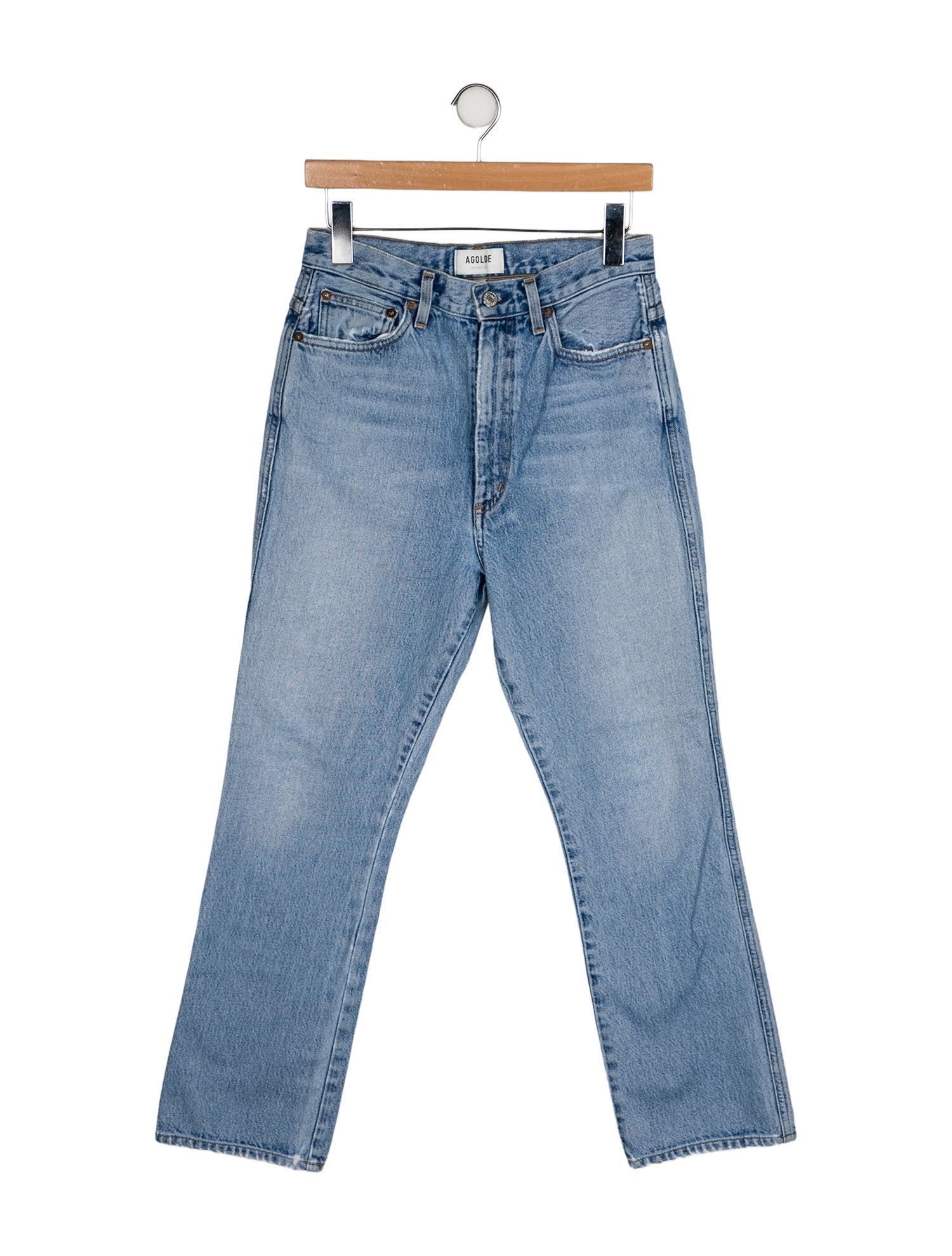 AGOLDE High-Rise Straight Leg Jeans