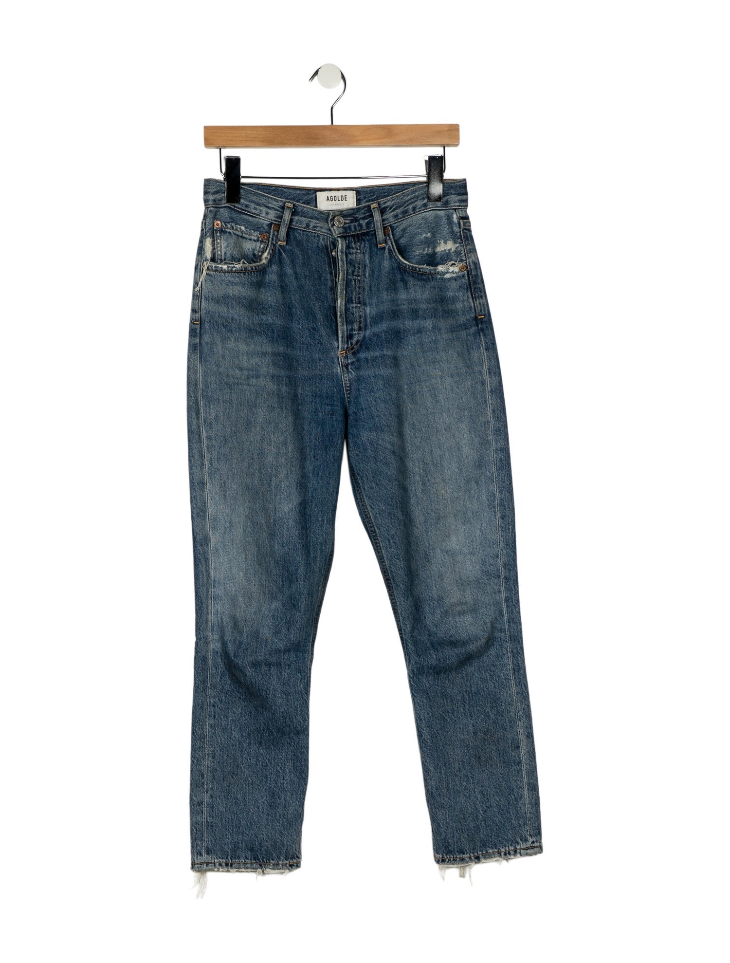 AGOLDE High-Rise Straight Leg Jeans