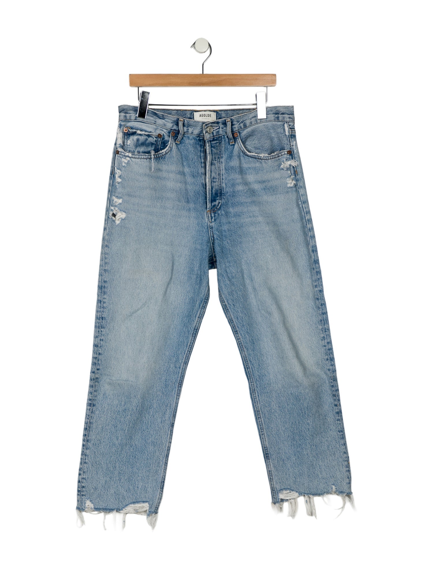 AGOLDE High-Rise Straight Leg Jeans