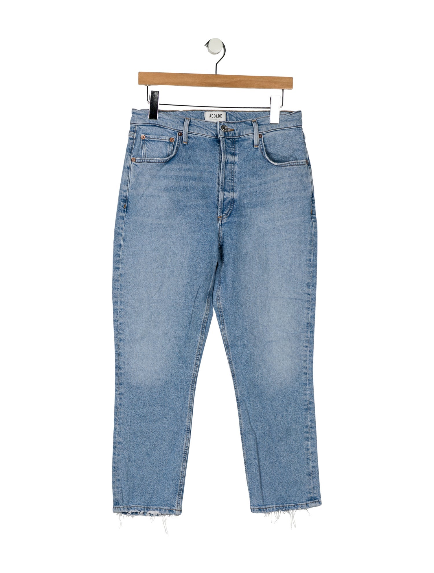 AGOLDE High-Rise Straight Leg Jeans