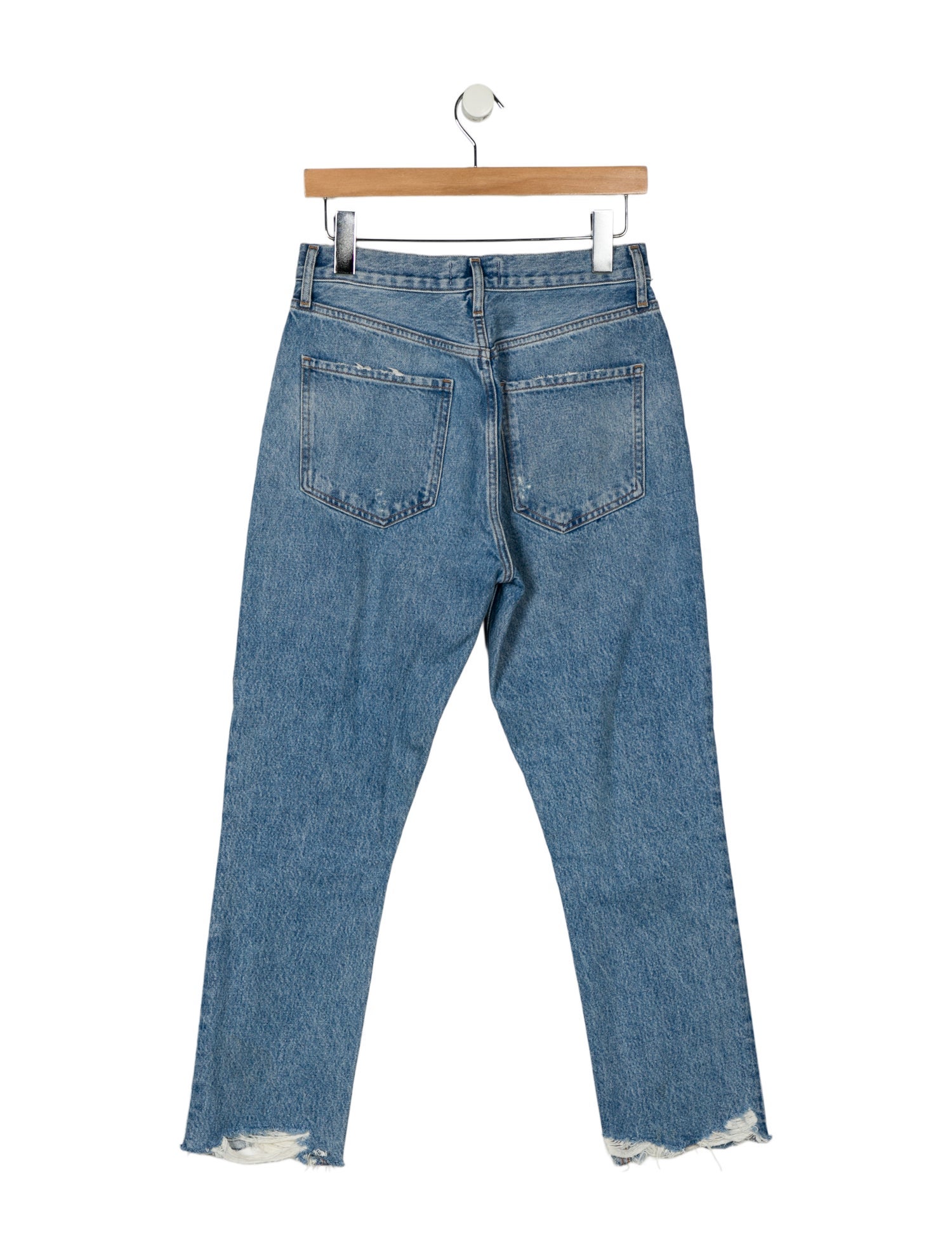 AGOLDE Mid-Rise Straight Leg Jeans