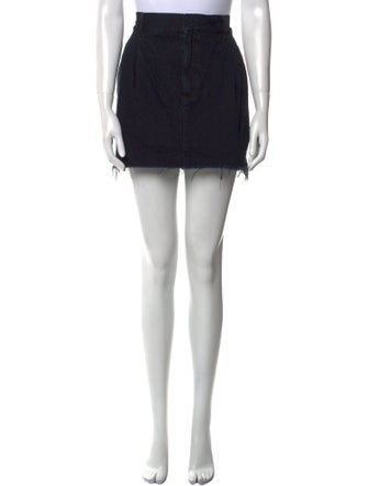 AGOLDE Distressed Accents Mini Skirt