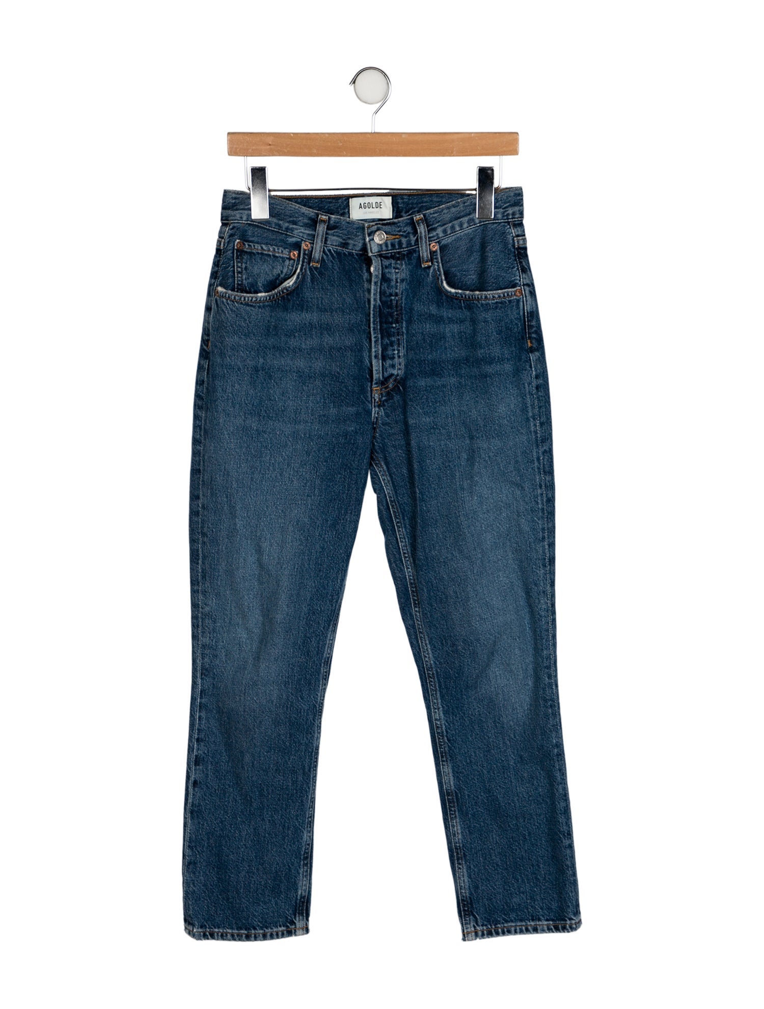 AGOLDE High-Rise Straight Leg Jeans