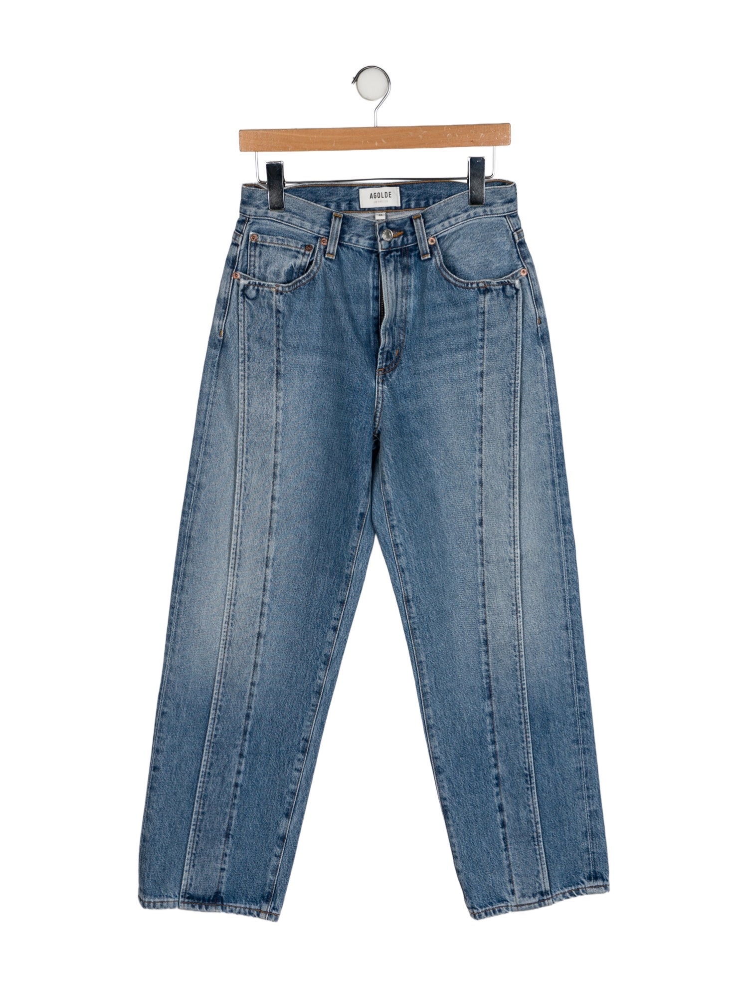AGOLDE High-Rise Straight Leg Jeans