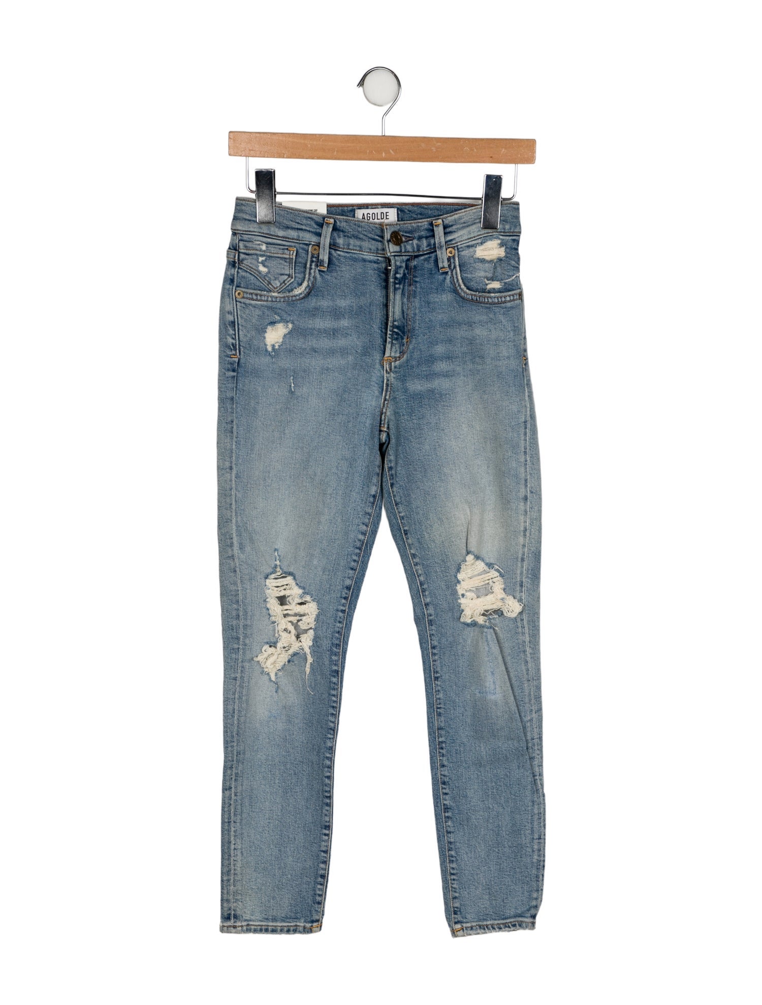 AGOLDE Mid-Rise Skinny Leg Jeans
