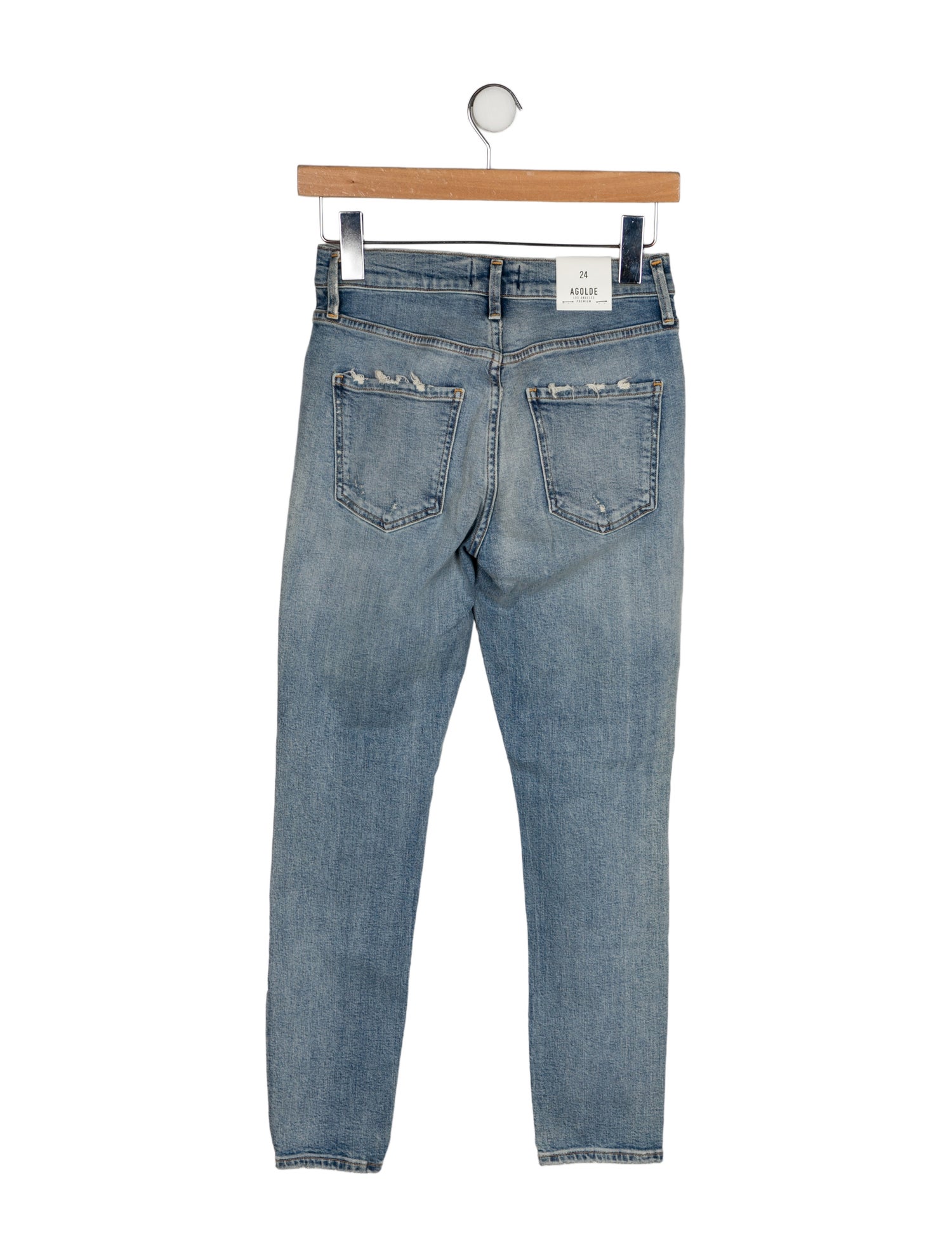 AGOLDE Mid-Rise Skinny Leg Jeans