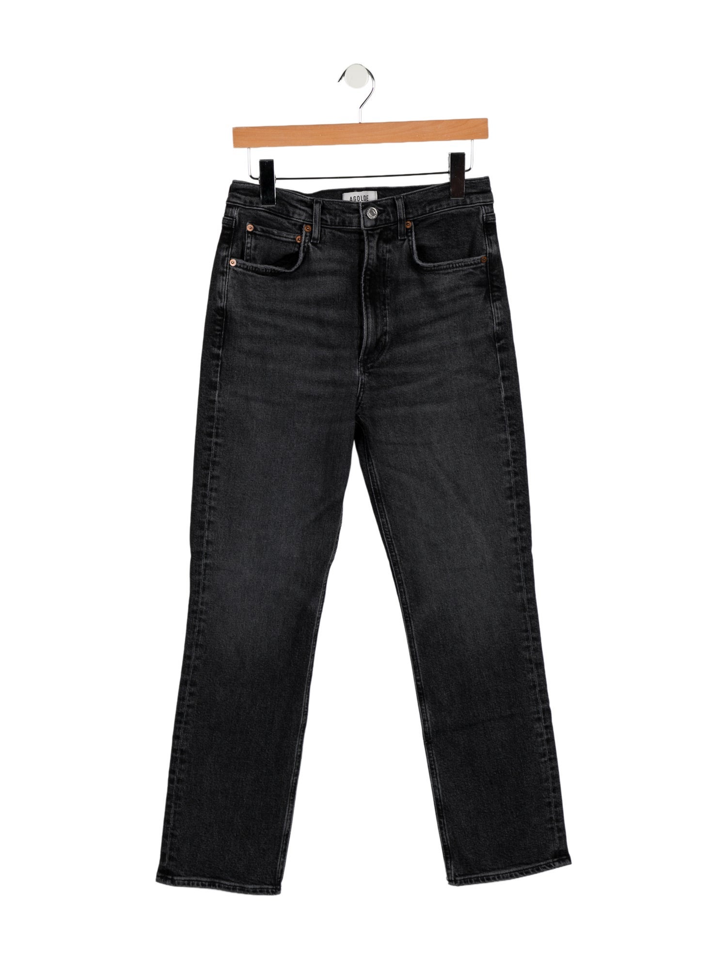 AGOLDE High-Rise Straight Leg Jeans
