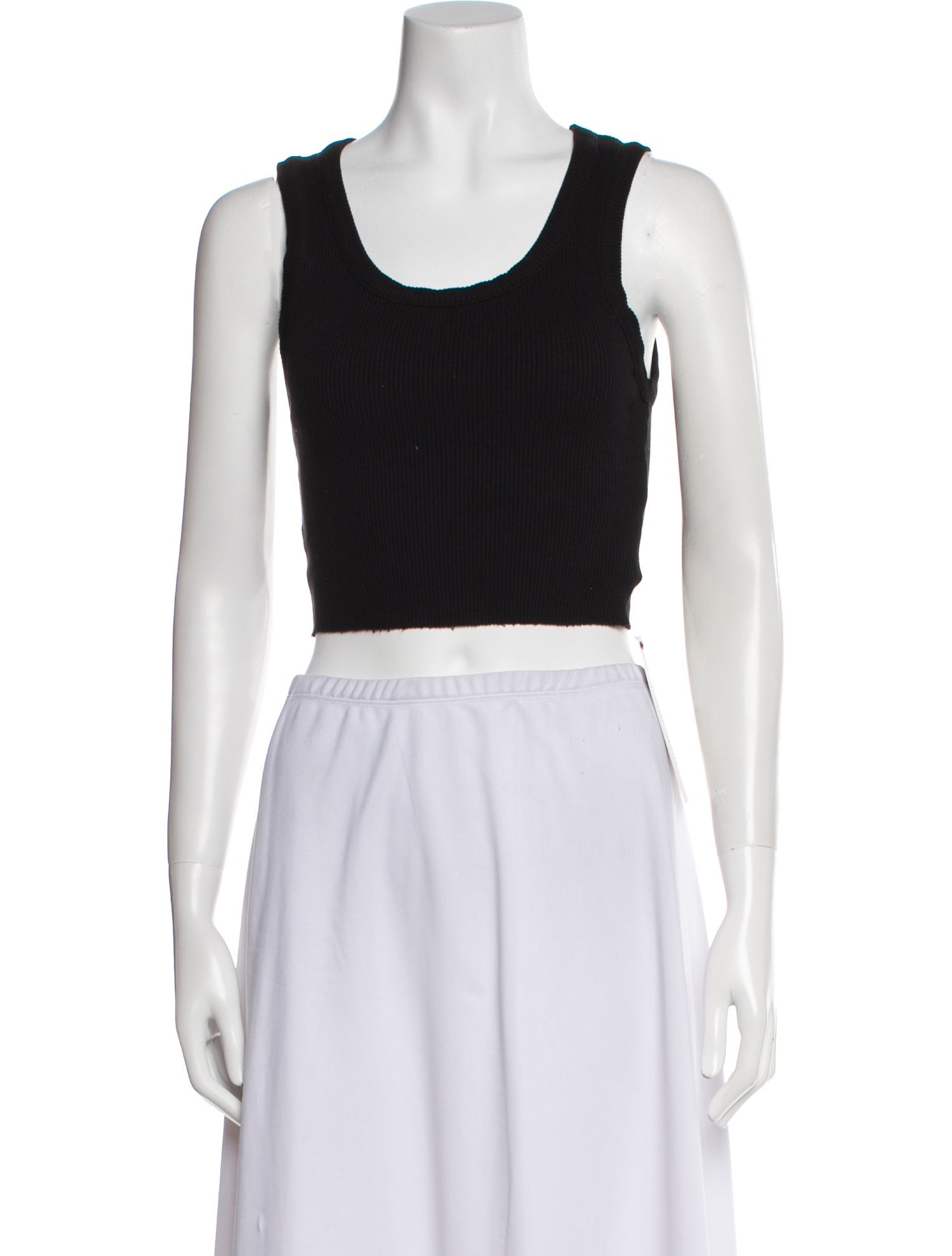 AGOLDE Scoop Neck Sleeveless Crop Top
