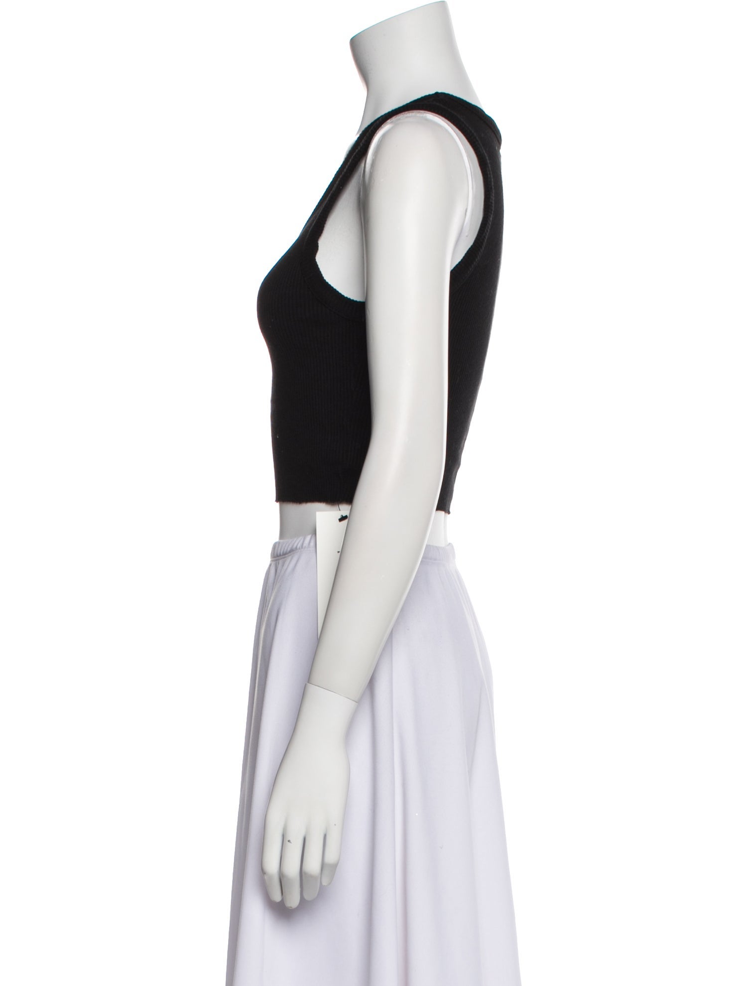 AGOLDE Scoop Neck Sleeveless Crop Top