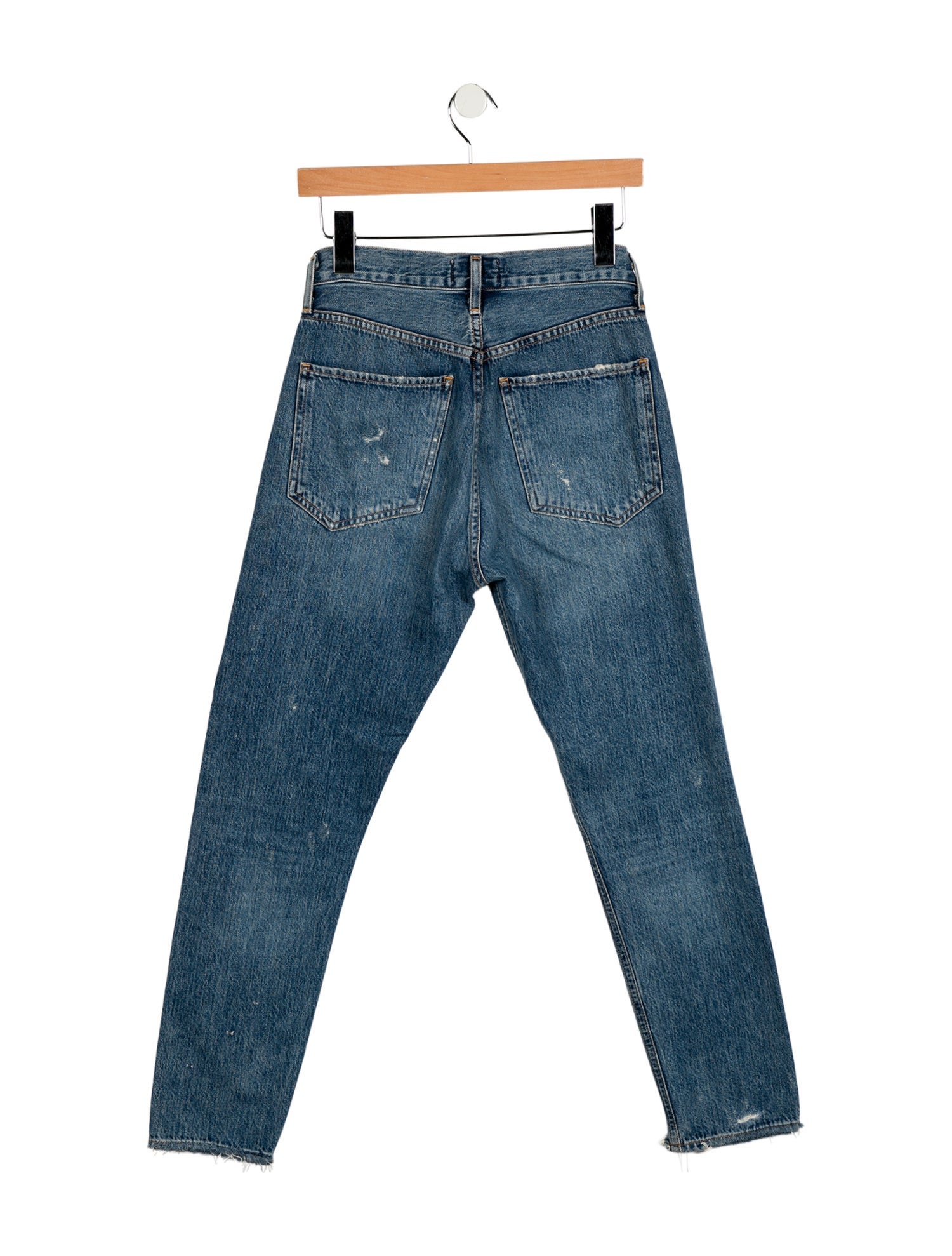AGOLDE Mid-Rise Straight Leg Jeans