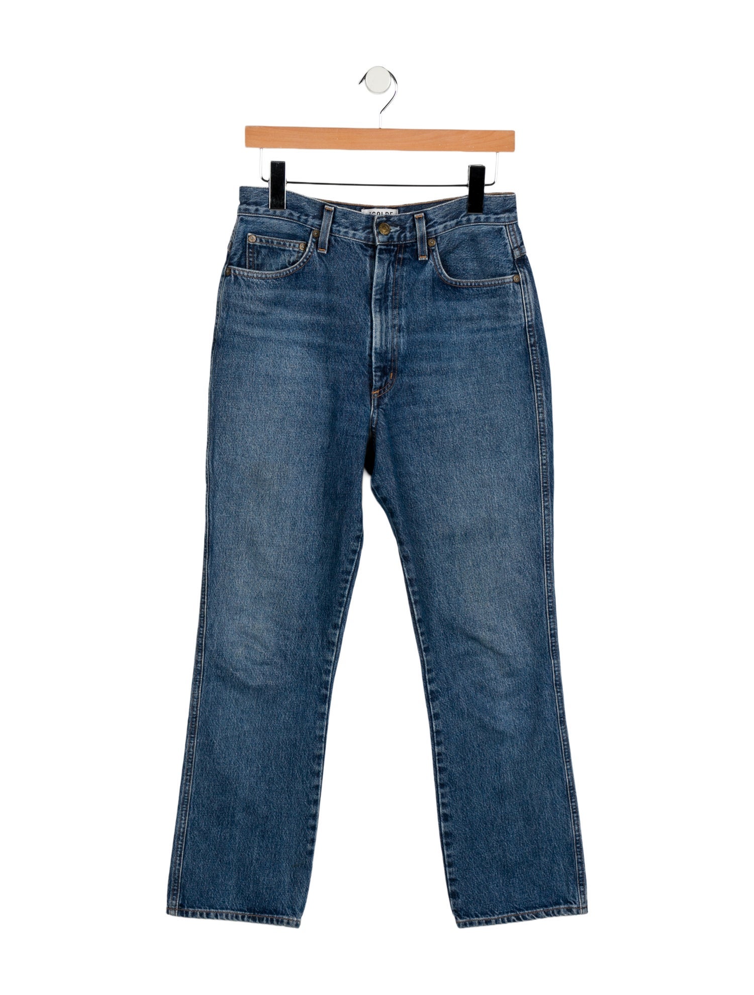 AGOLDE High-Rise Straight Leg Jeans