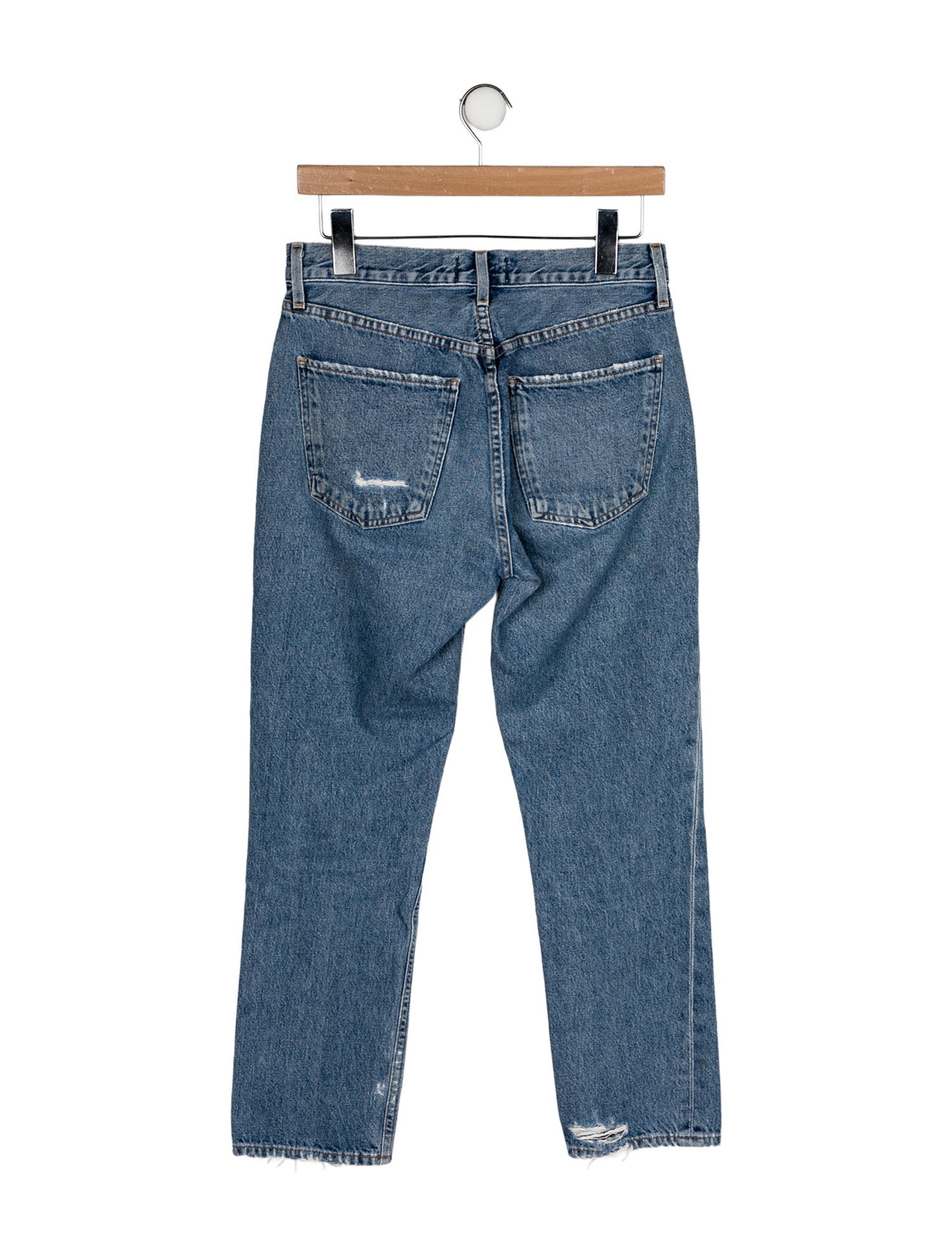 AGOLDE Mid-Rise Straight Leg Jeans