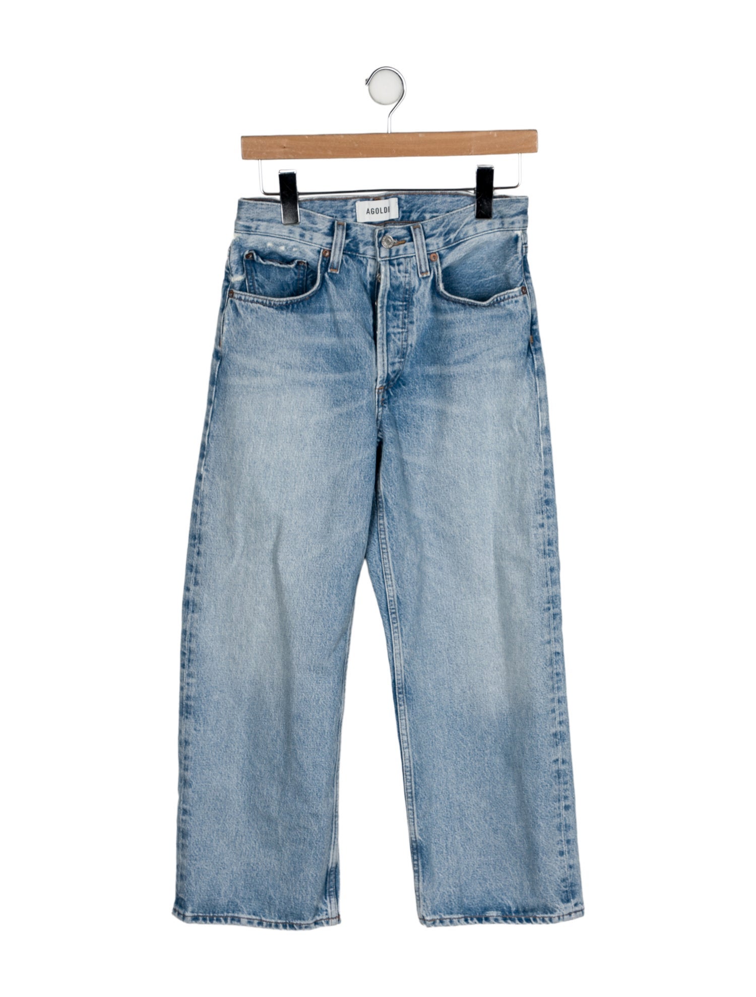 AGOLDE Mid-Rise Wide Leg Jeans