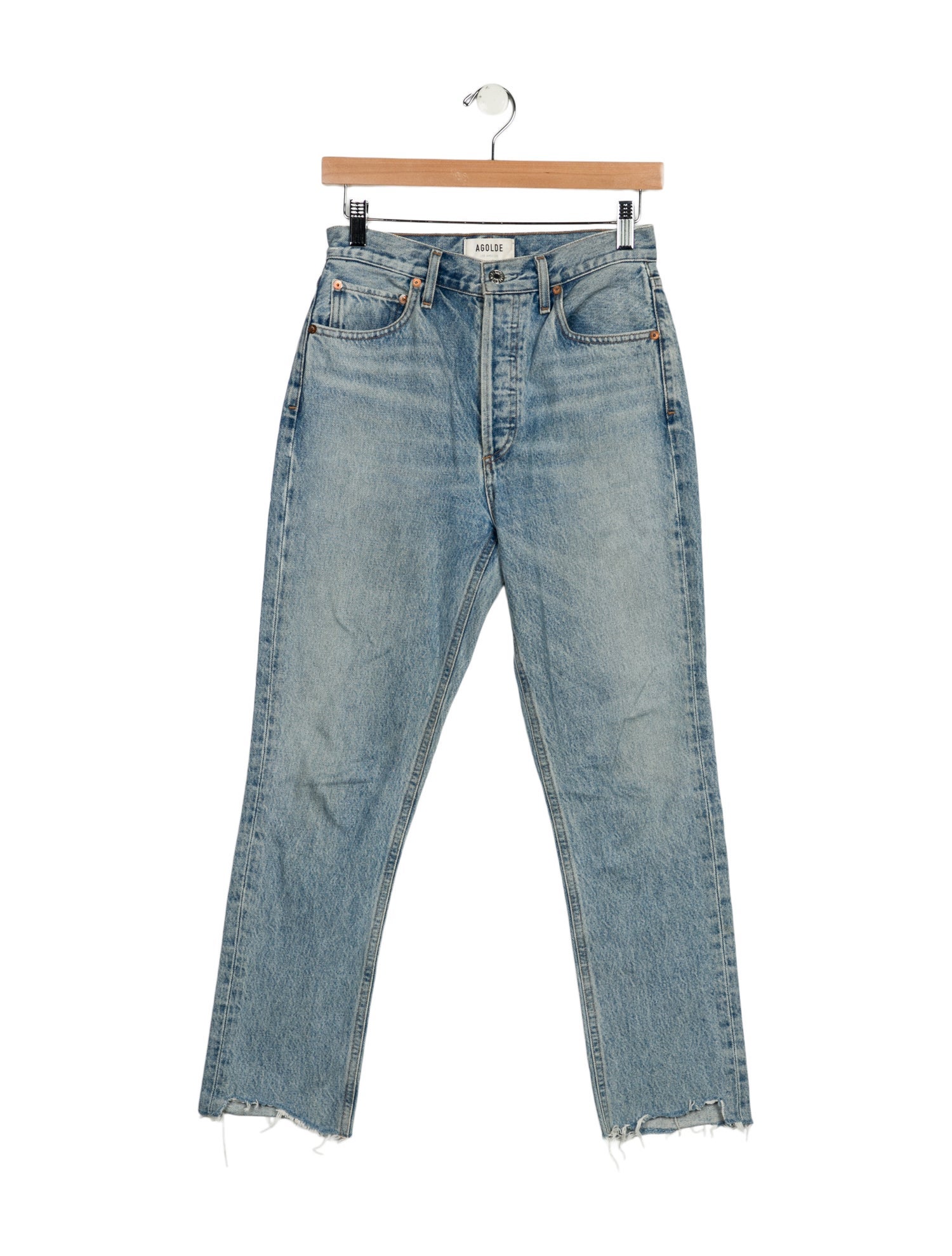 AGOLDE High-Rise Straight Leg Jeans