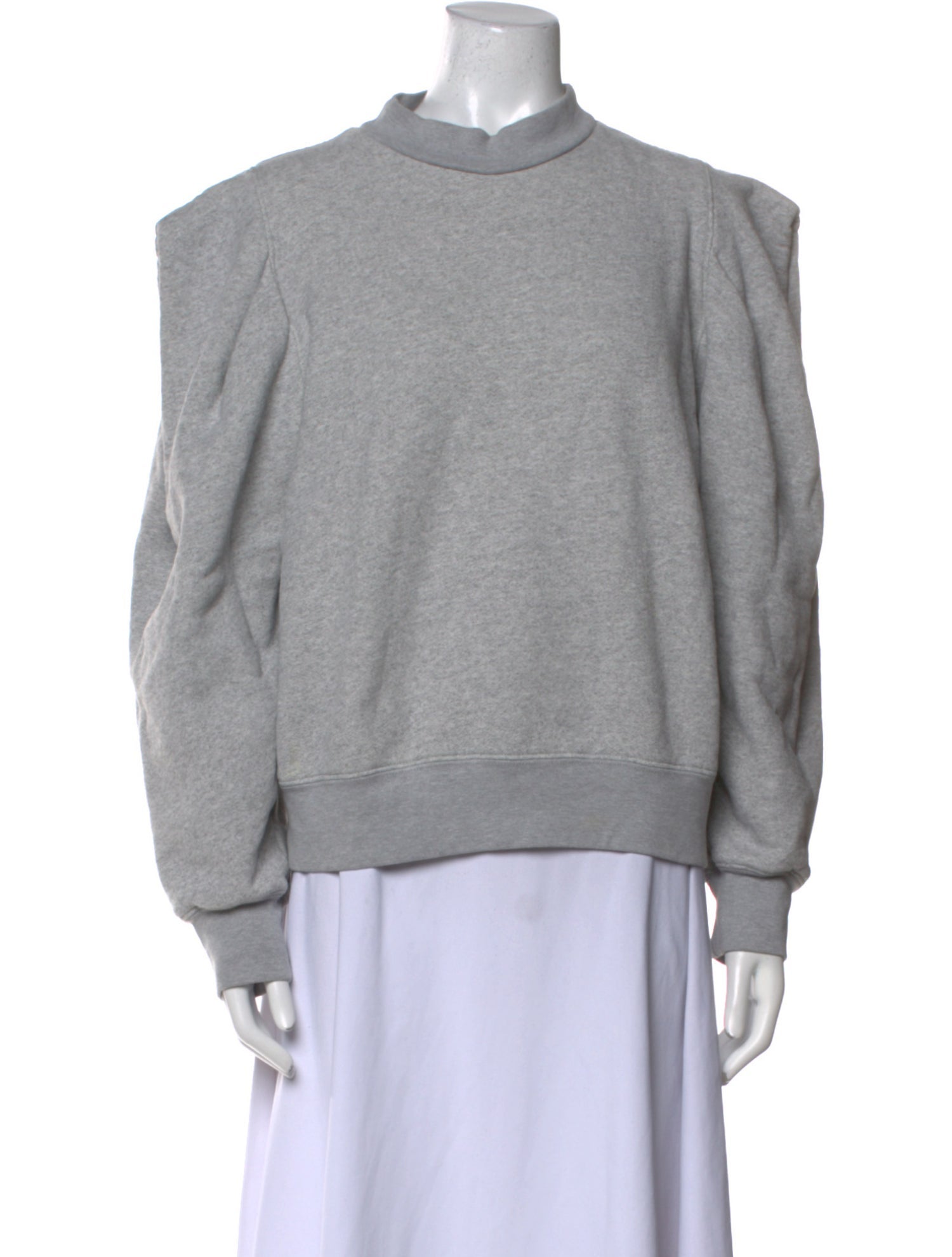 AGOLDE Mock Neck Long Sleeve Sweatshirt
