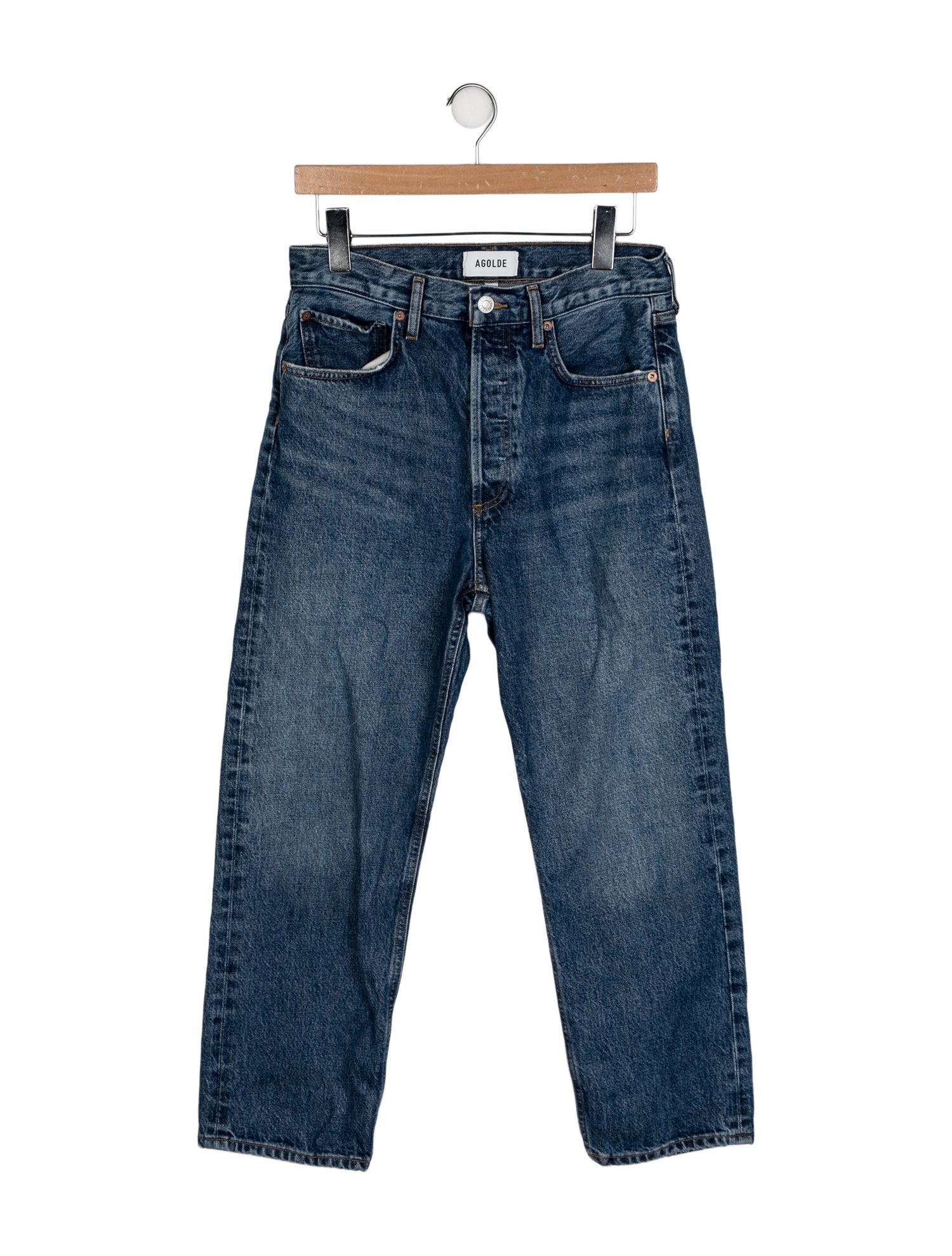 AGOLDE High-Rise Straight Leg Jeans