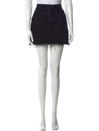 AGOLDE Distressed Accents Mini Skirt