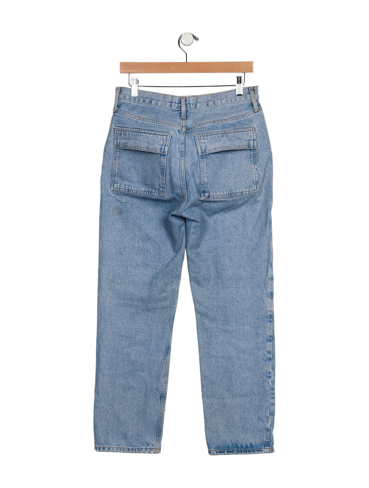 AGOLDE Mid-Rise Straight Leg Jeans