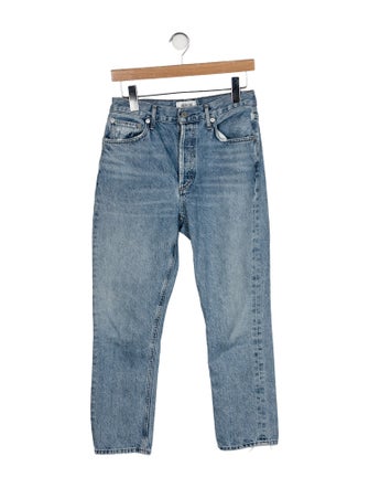 AGOLDE Mid-Rise Straight Leg Jeans