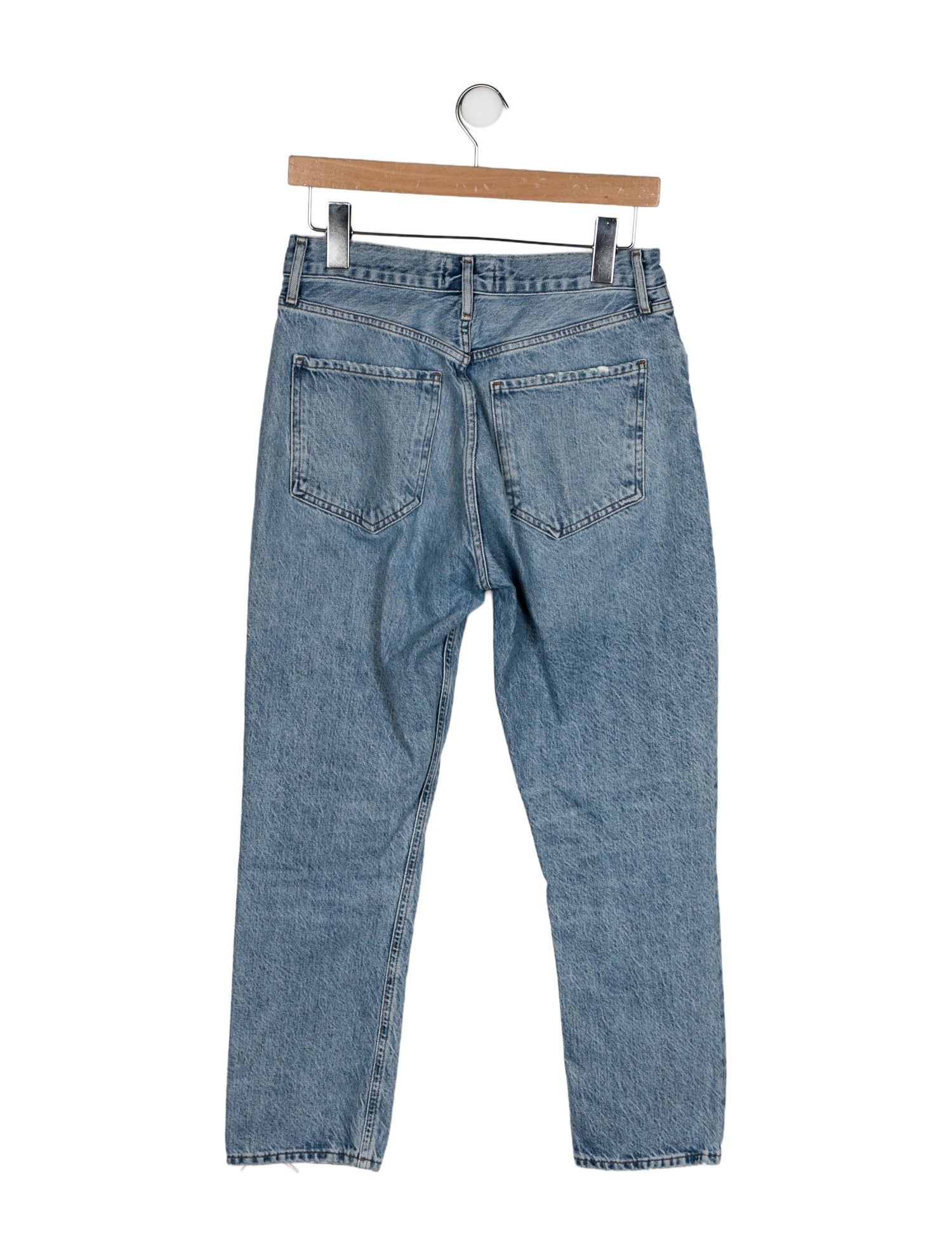 AGOLDE Mid-Rise Straight Leg Jeans