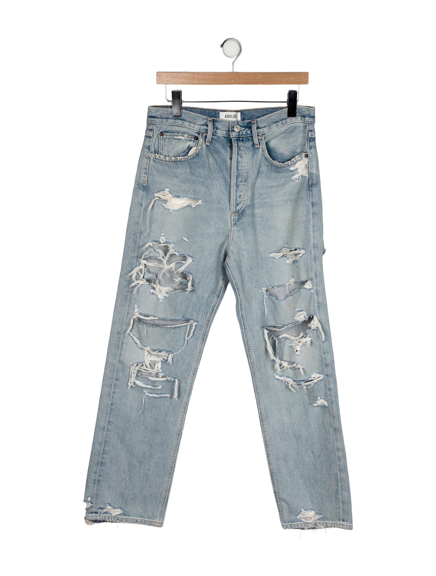 AGOLDE High-Rise Straight Leg Jeans
